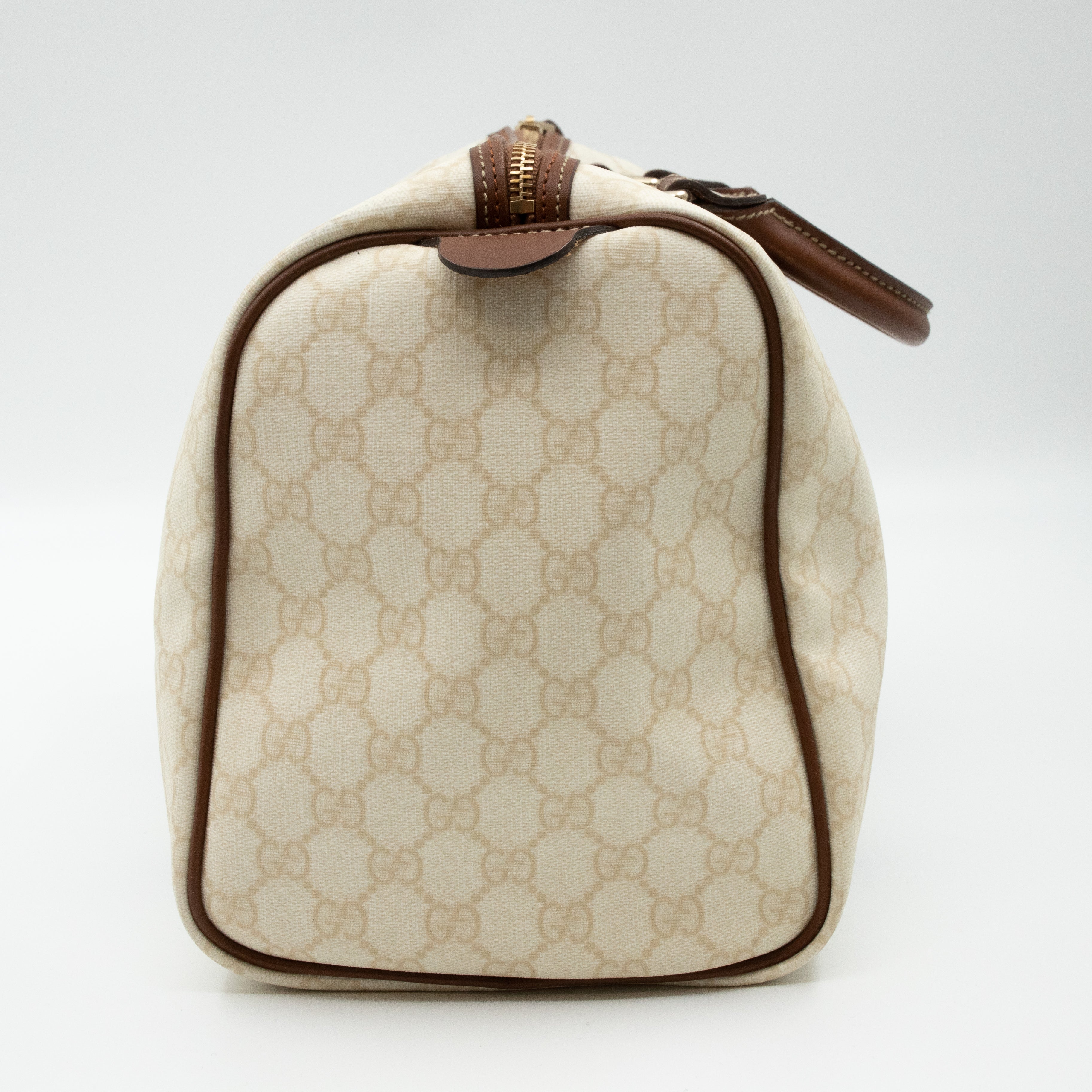 Joy Boston White Canvas Bag