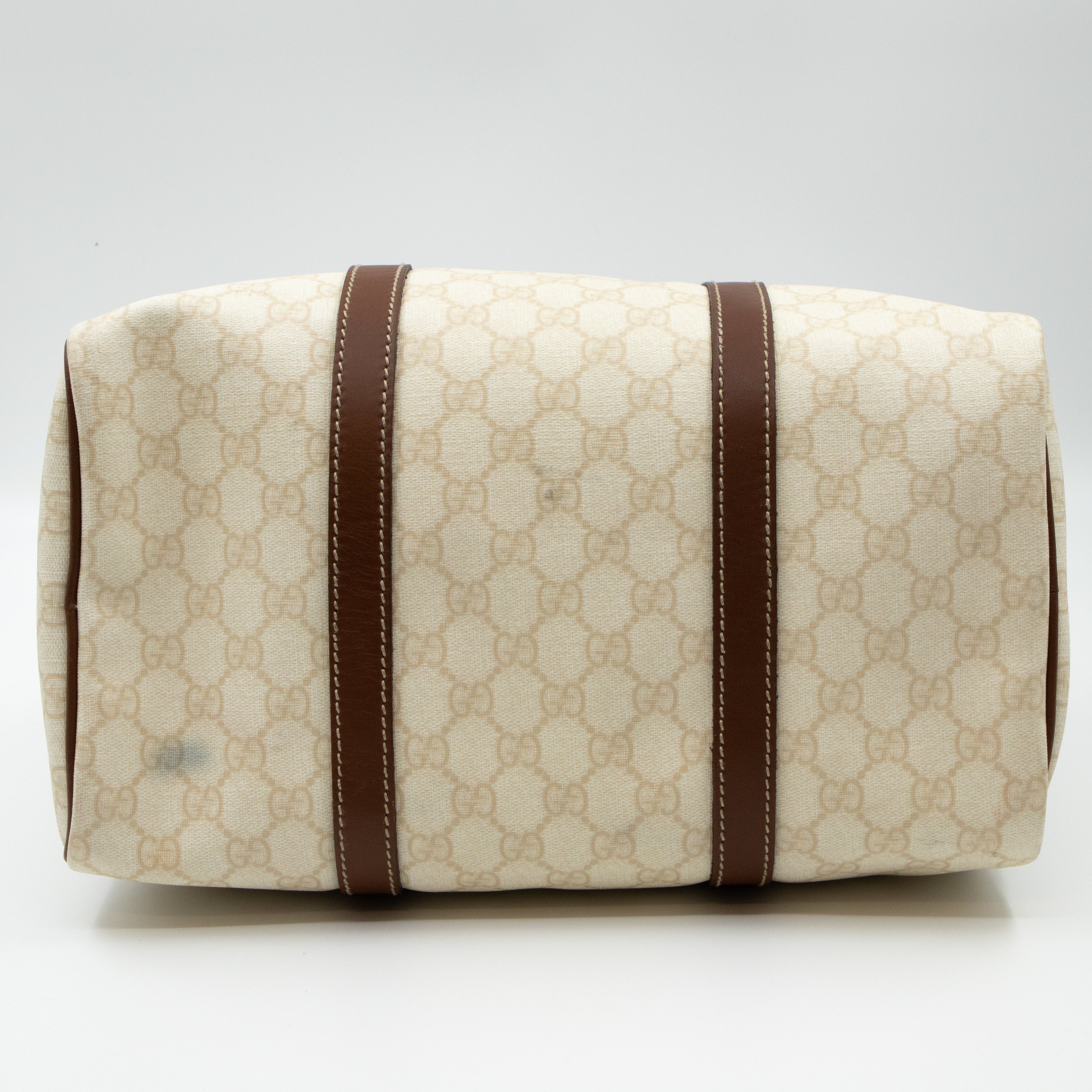 Joy Boston White Canvas Bag