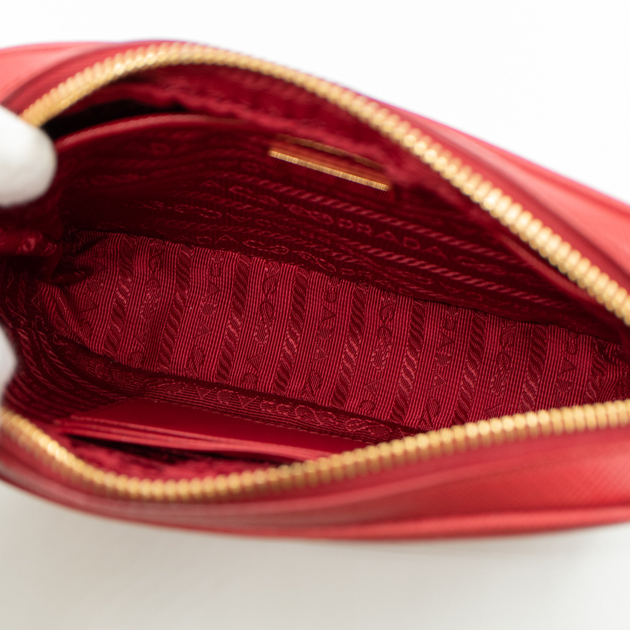 Camera Bag Red Leather