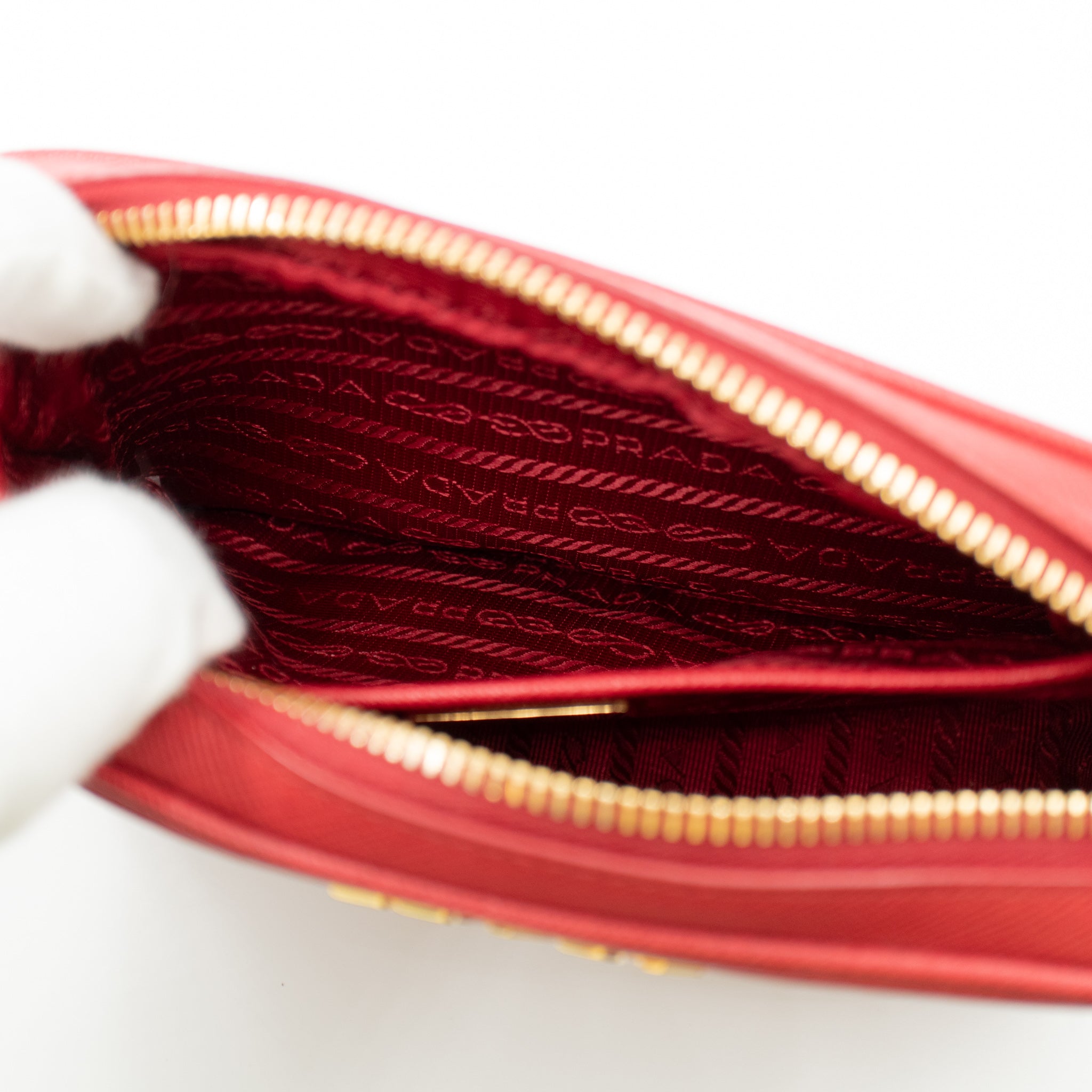 Camera Bag Red Leather