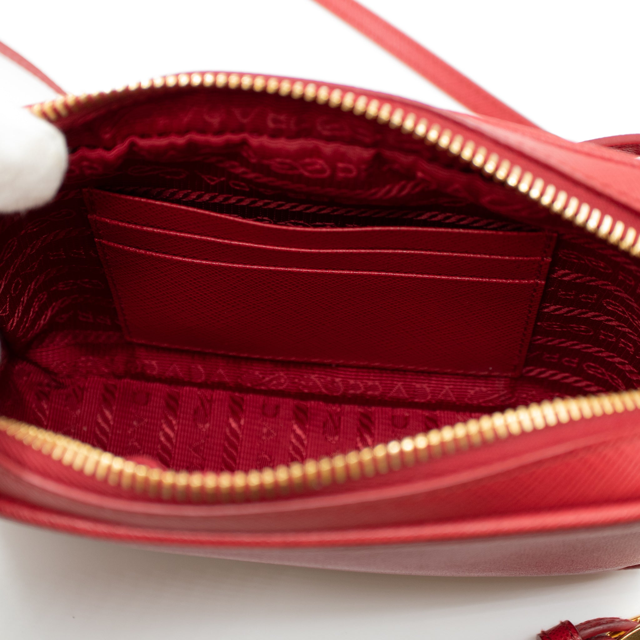 Camera Bag Red Leather