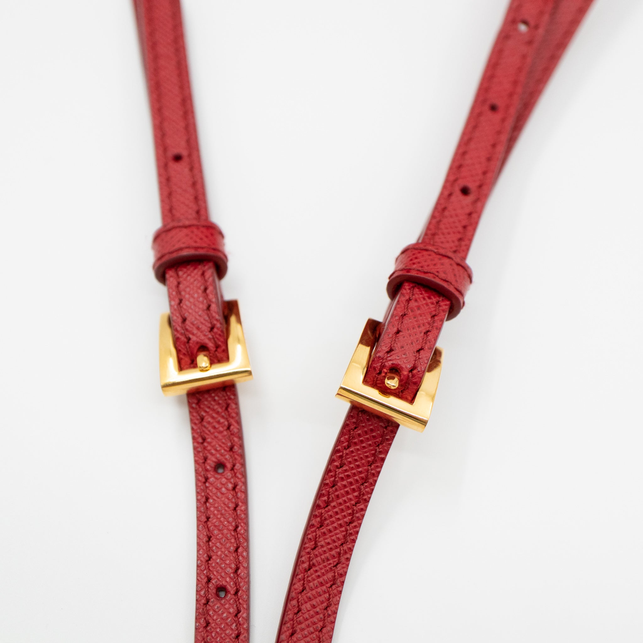 Camera Bag Red Leather