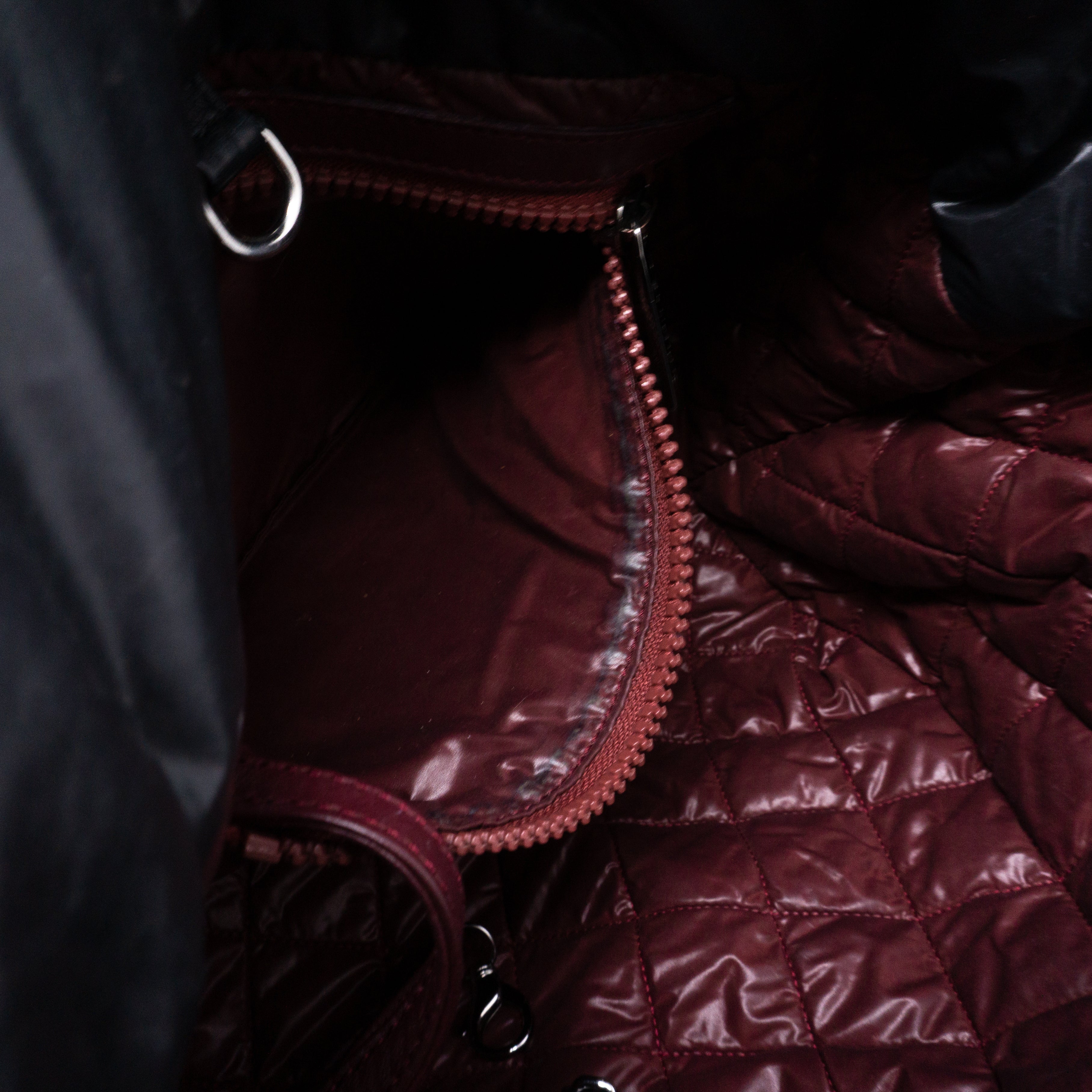 Coco Cocoon Black Quilted Nylon Tote