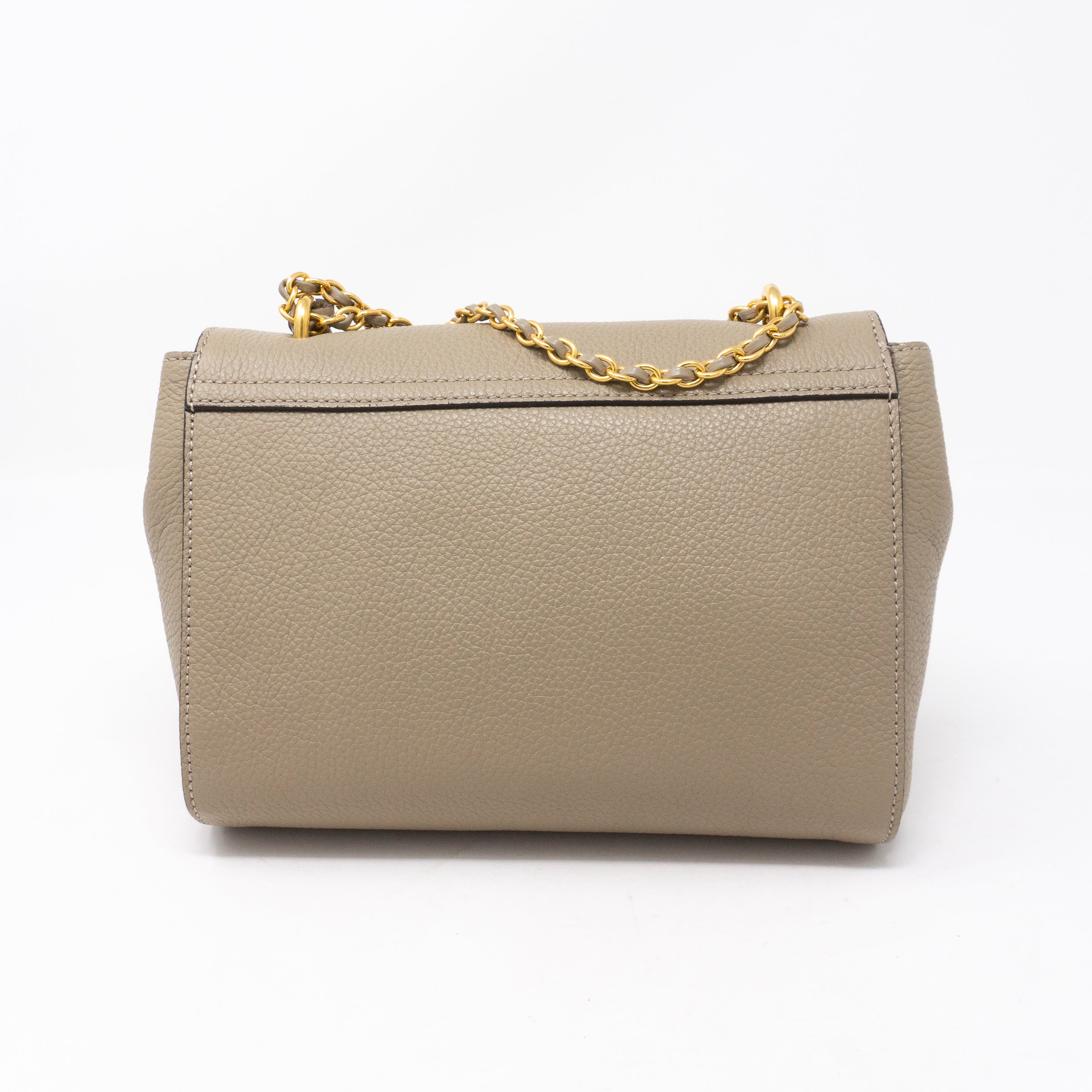 Lily Small Solid Grey Leather