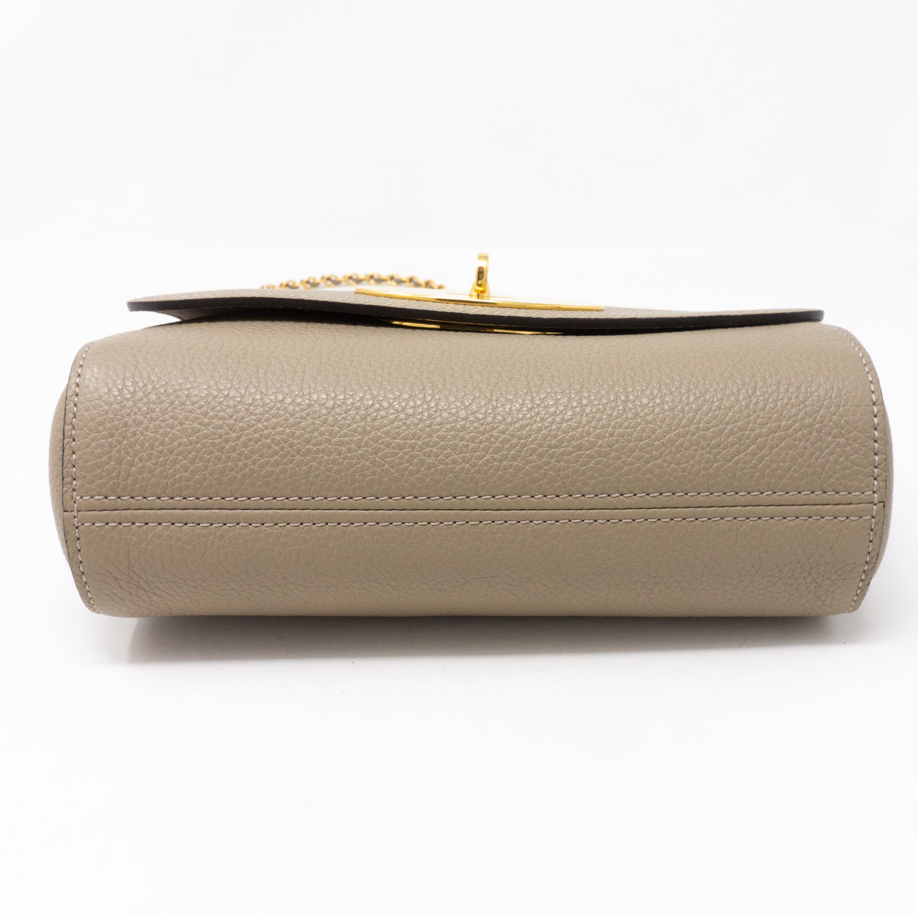 Lily Small Solid Grey Leather