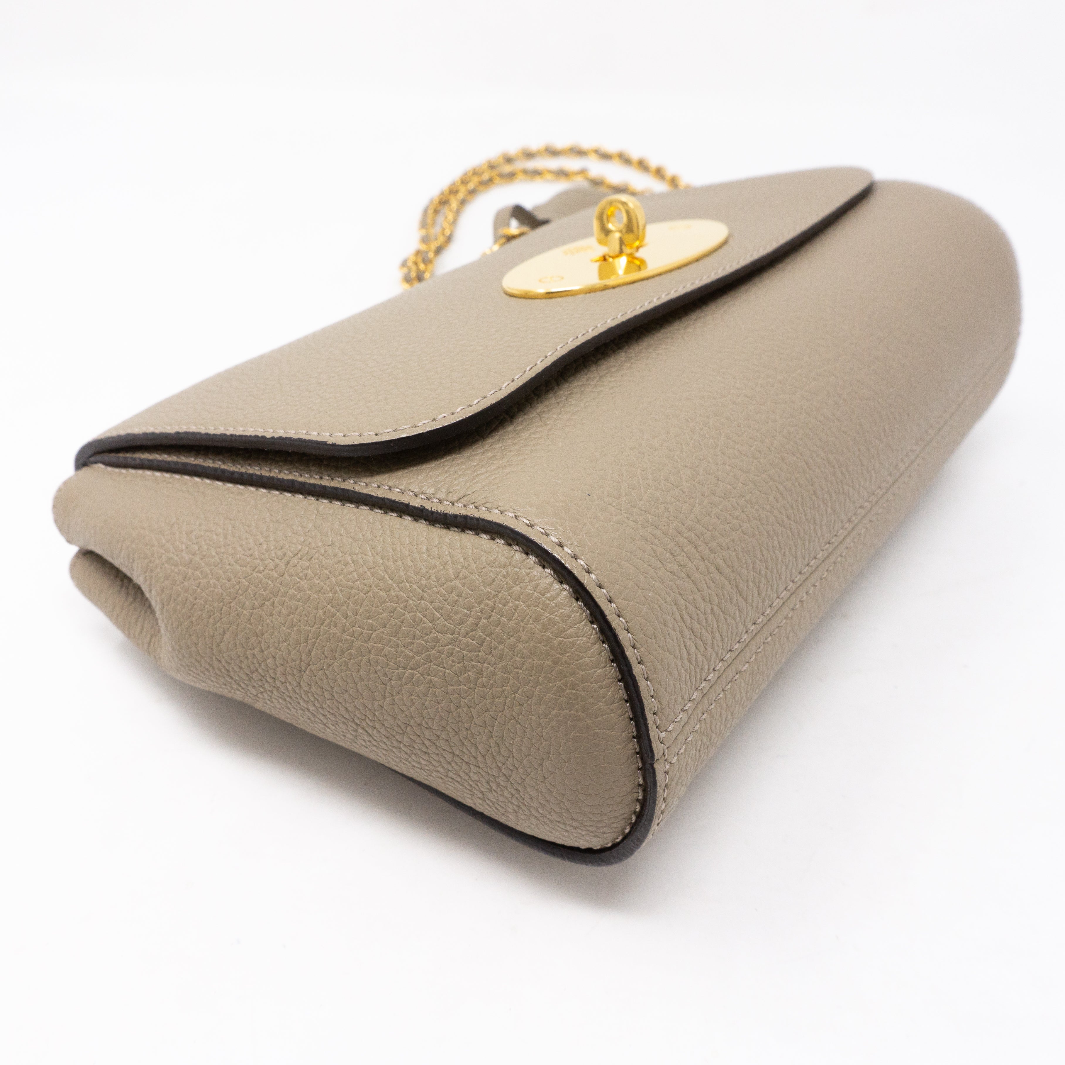 Lily Small Solid Grey Leather