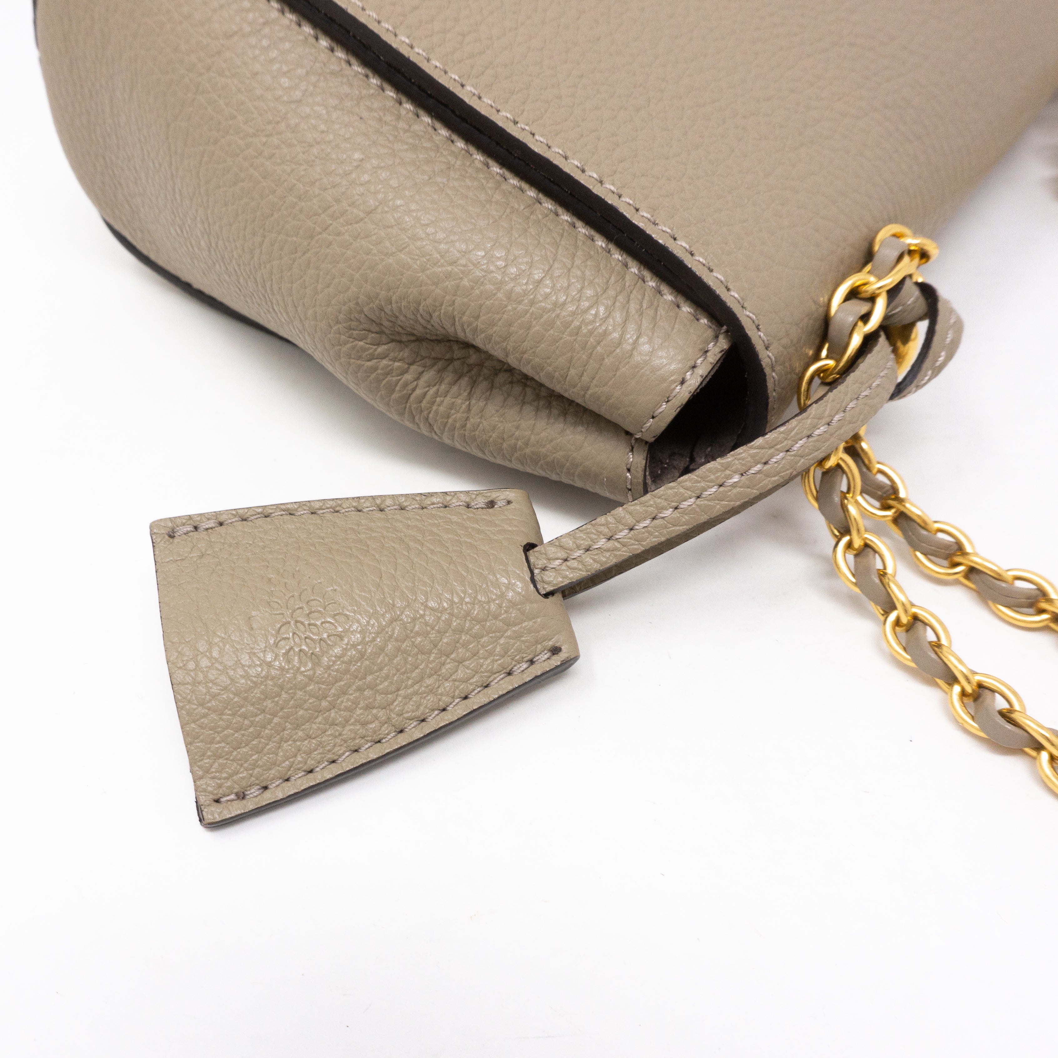 Lily Small Solid Grey Leather