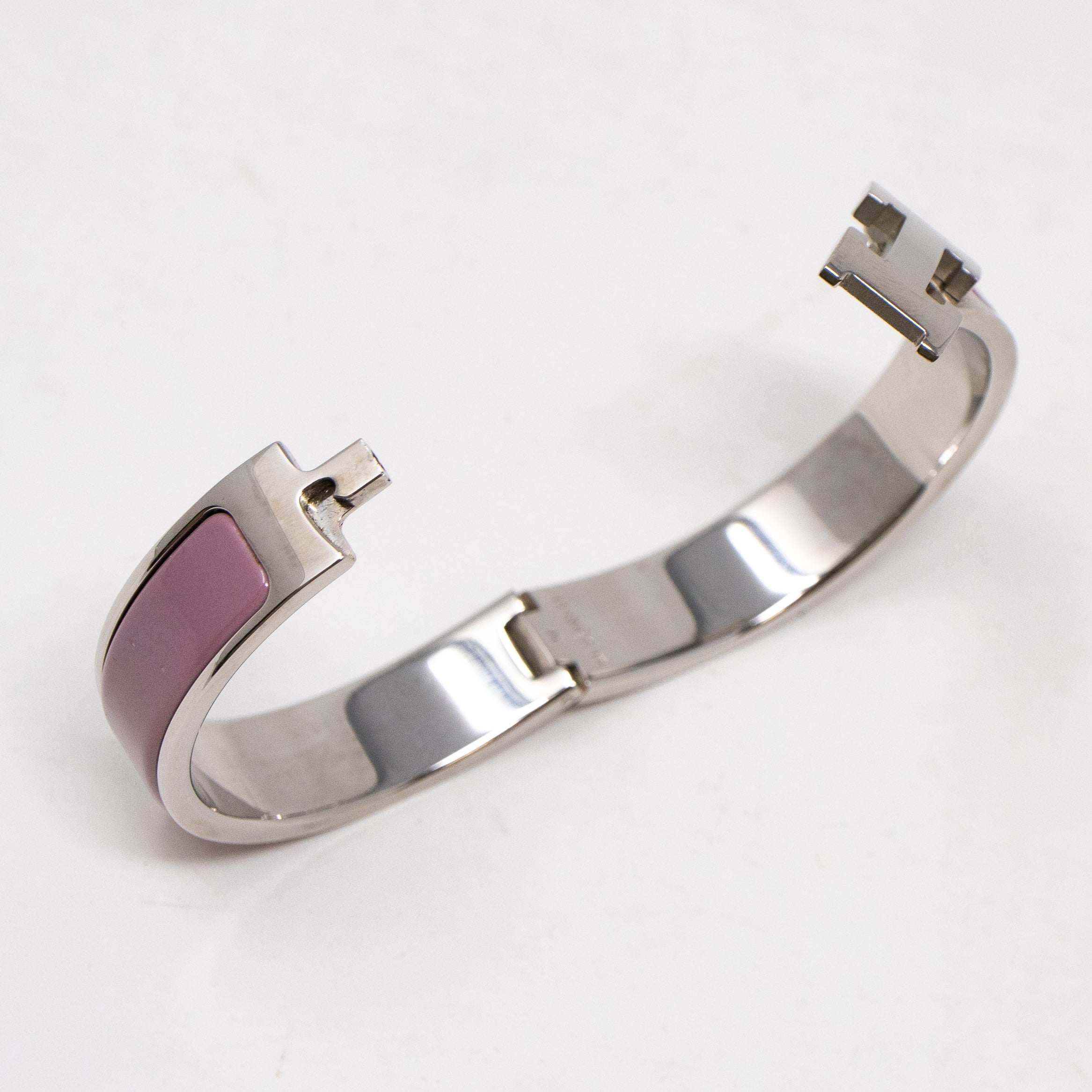 Clic H Bracelet Narrow Lilac Silver
