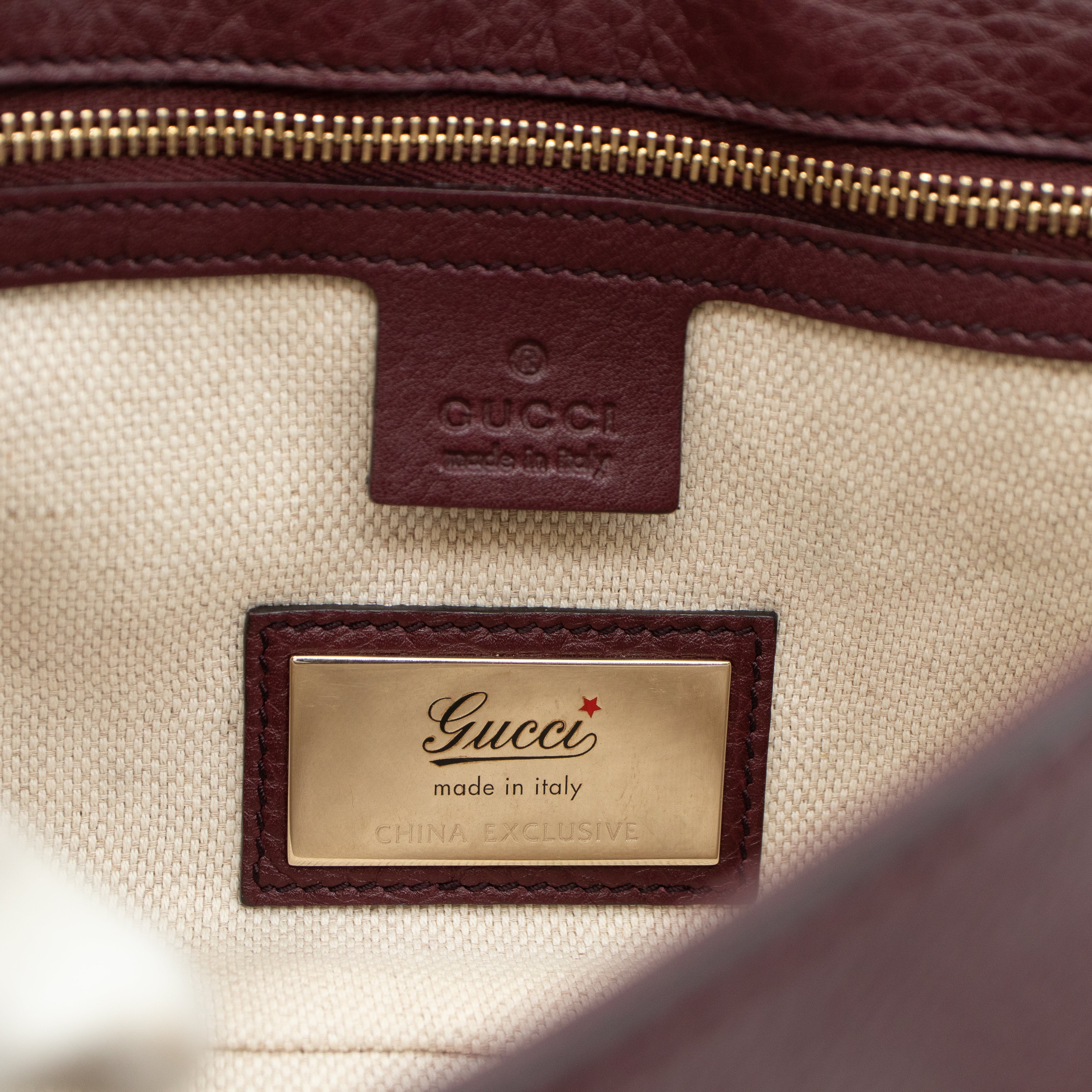 Soho Flap Chain Bag Burgundy Leather