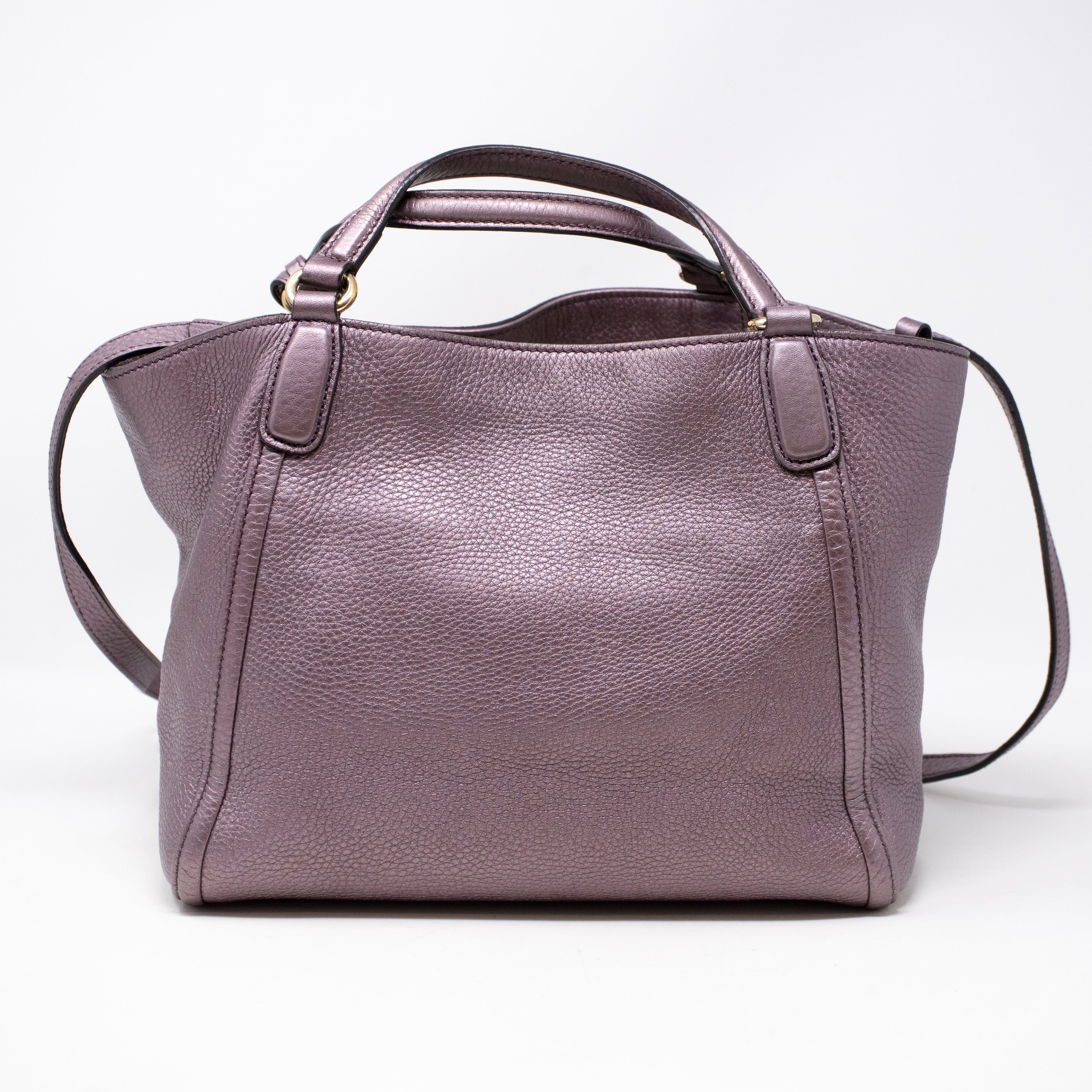 Soho Two Way Purple Metallic Leather