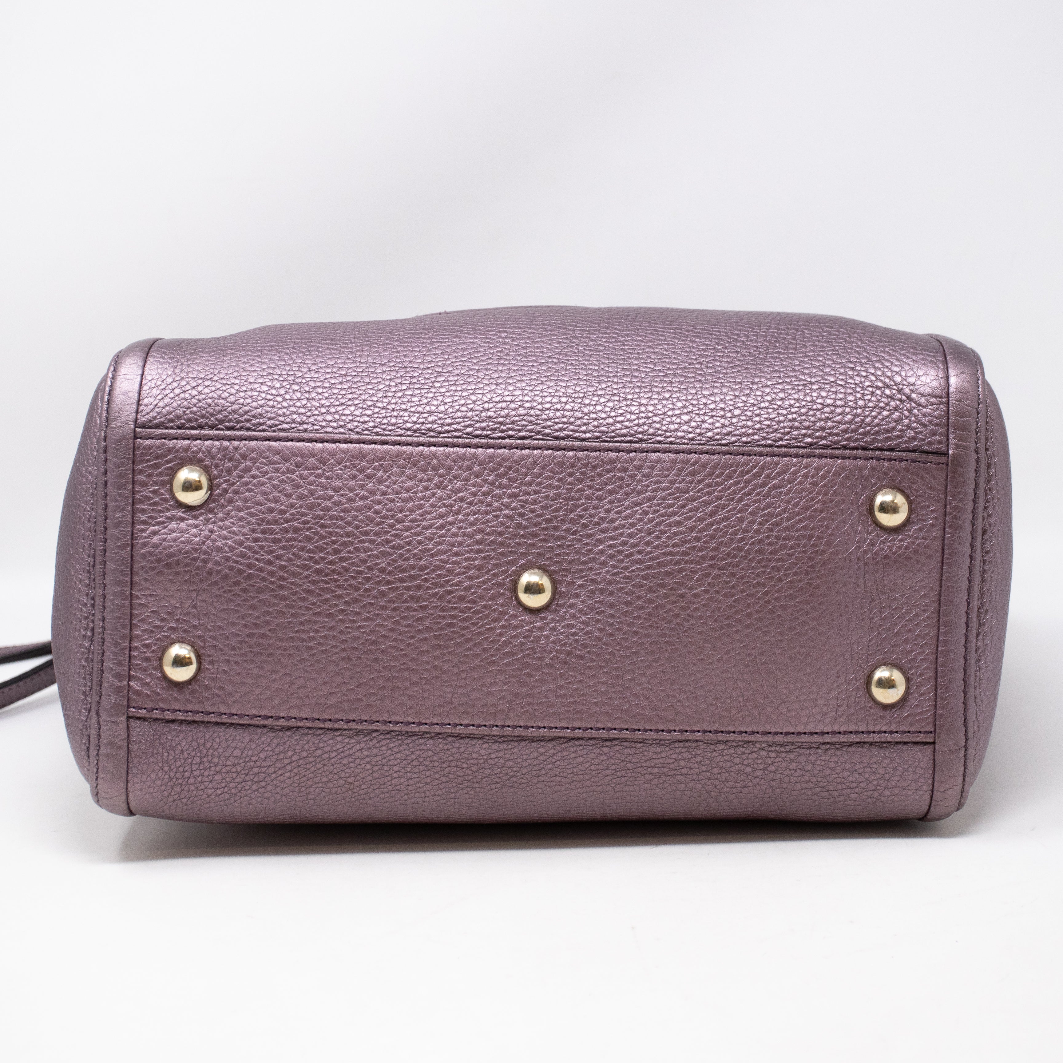 Soho Two Way Purple Metallic Leather