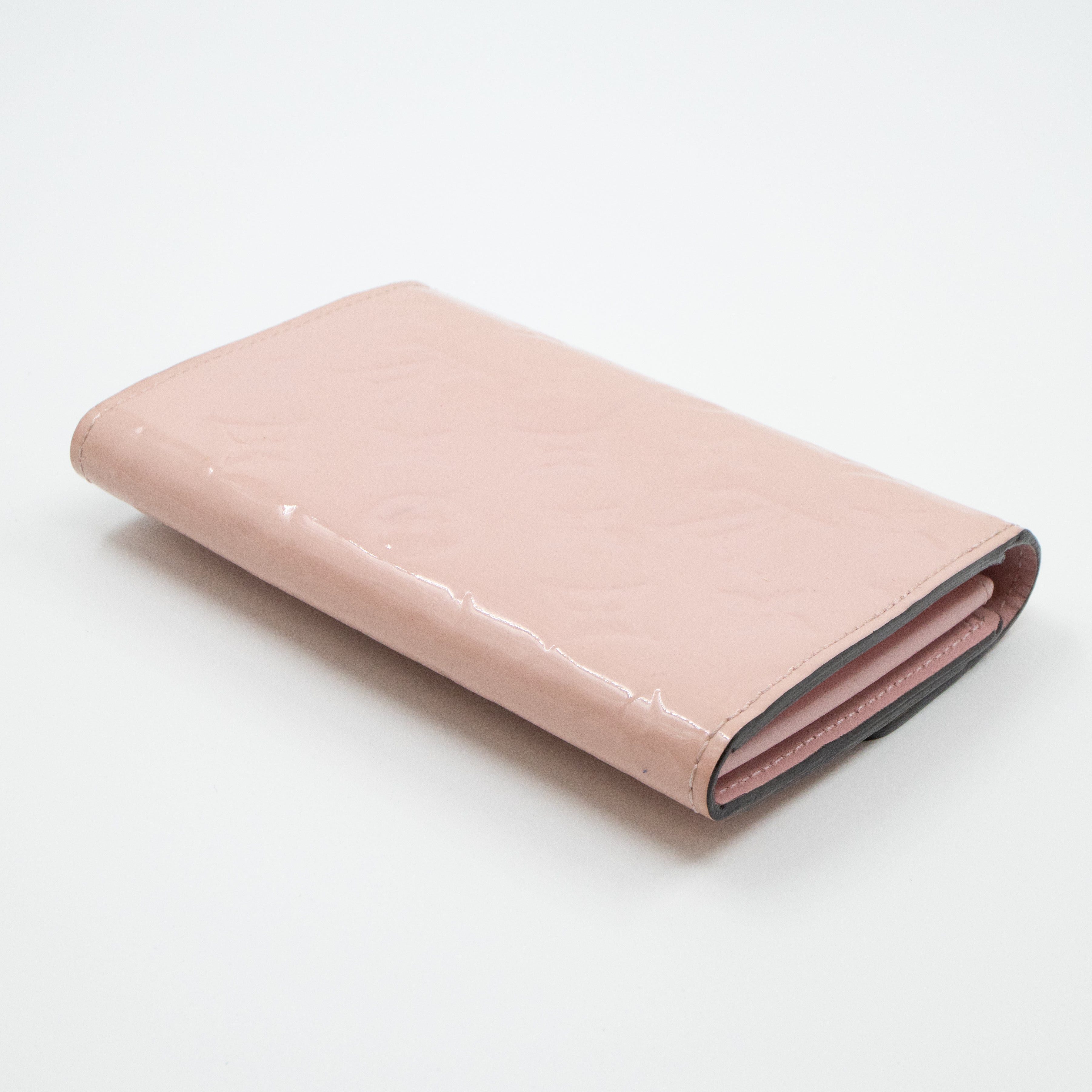 Sarah Compact Wallet Vernis Rose Ballerine