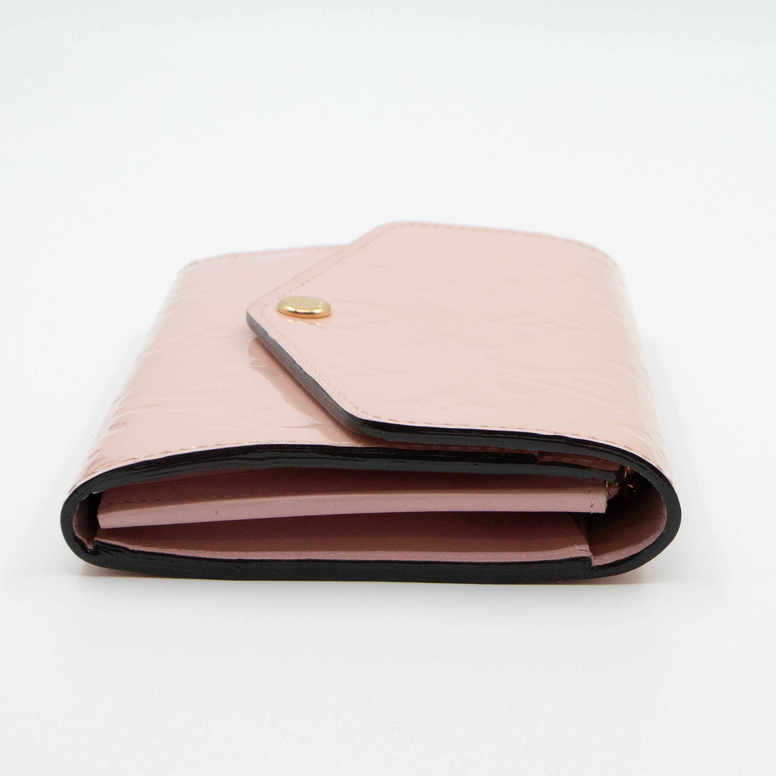 Sarah Compact Wallet Vernis Rose Ballerine