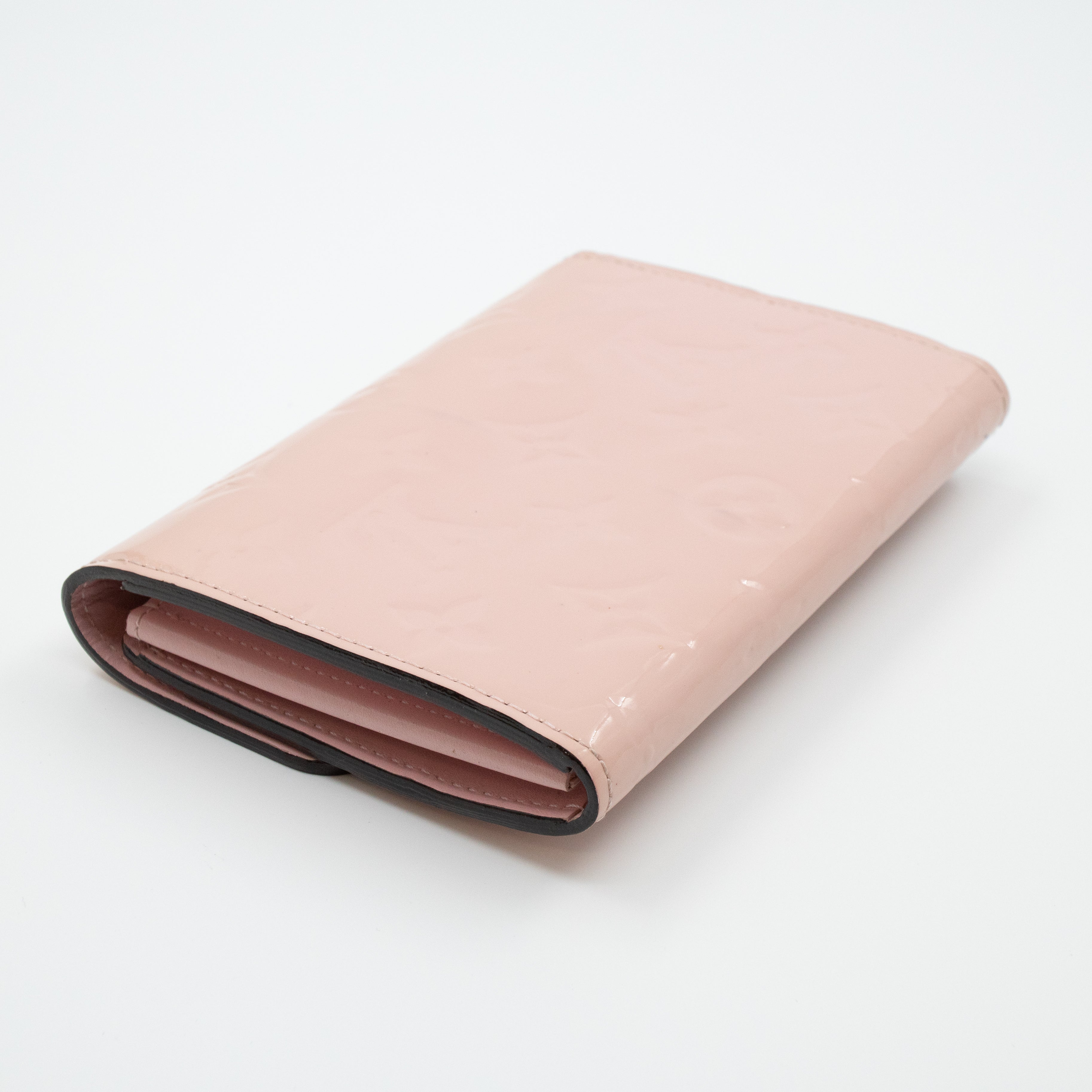 Sarah Compact Wallet Vernis Rose Ballerine