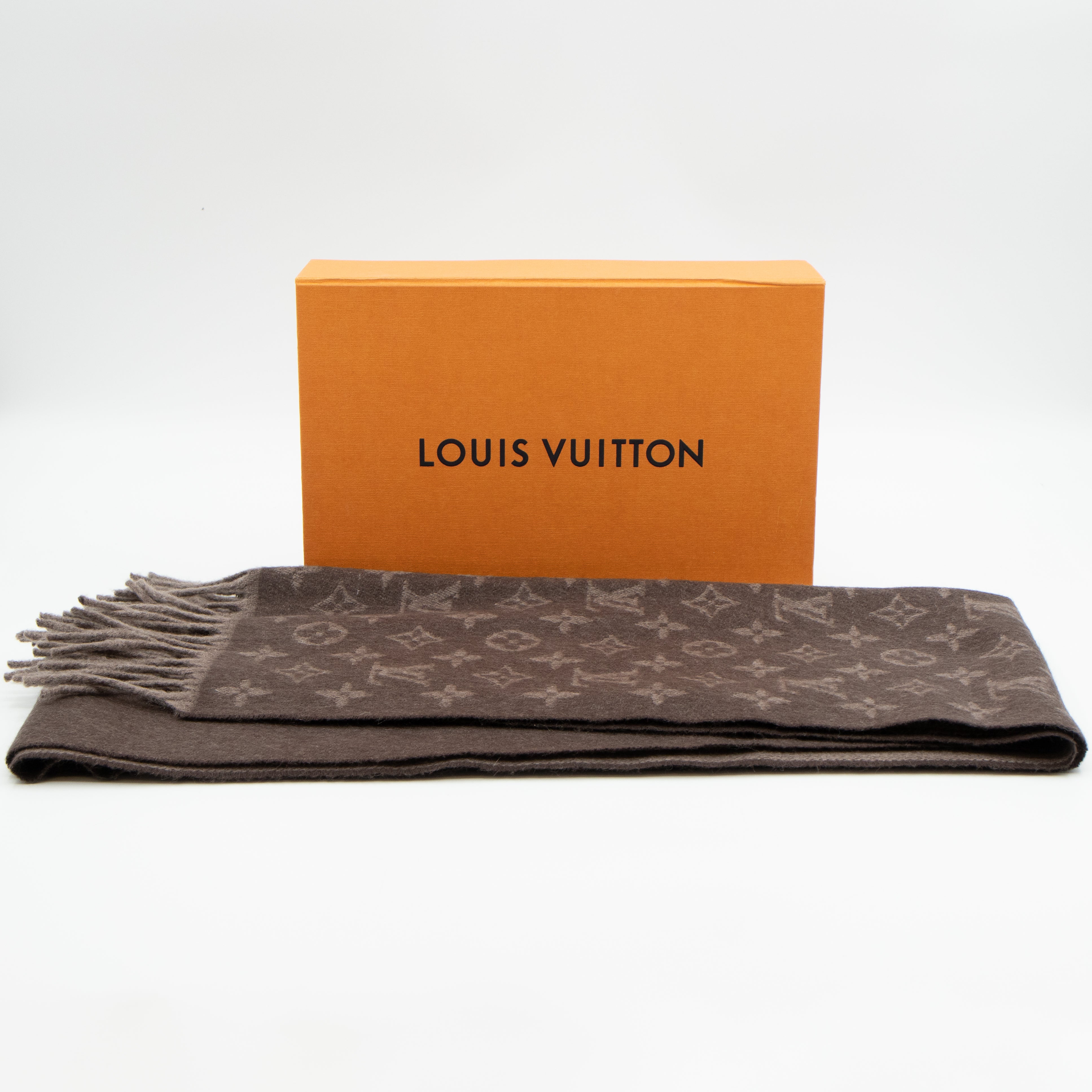 Monogram Gradient Scarf Hazelnut