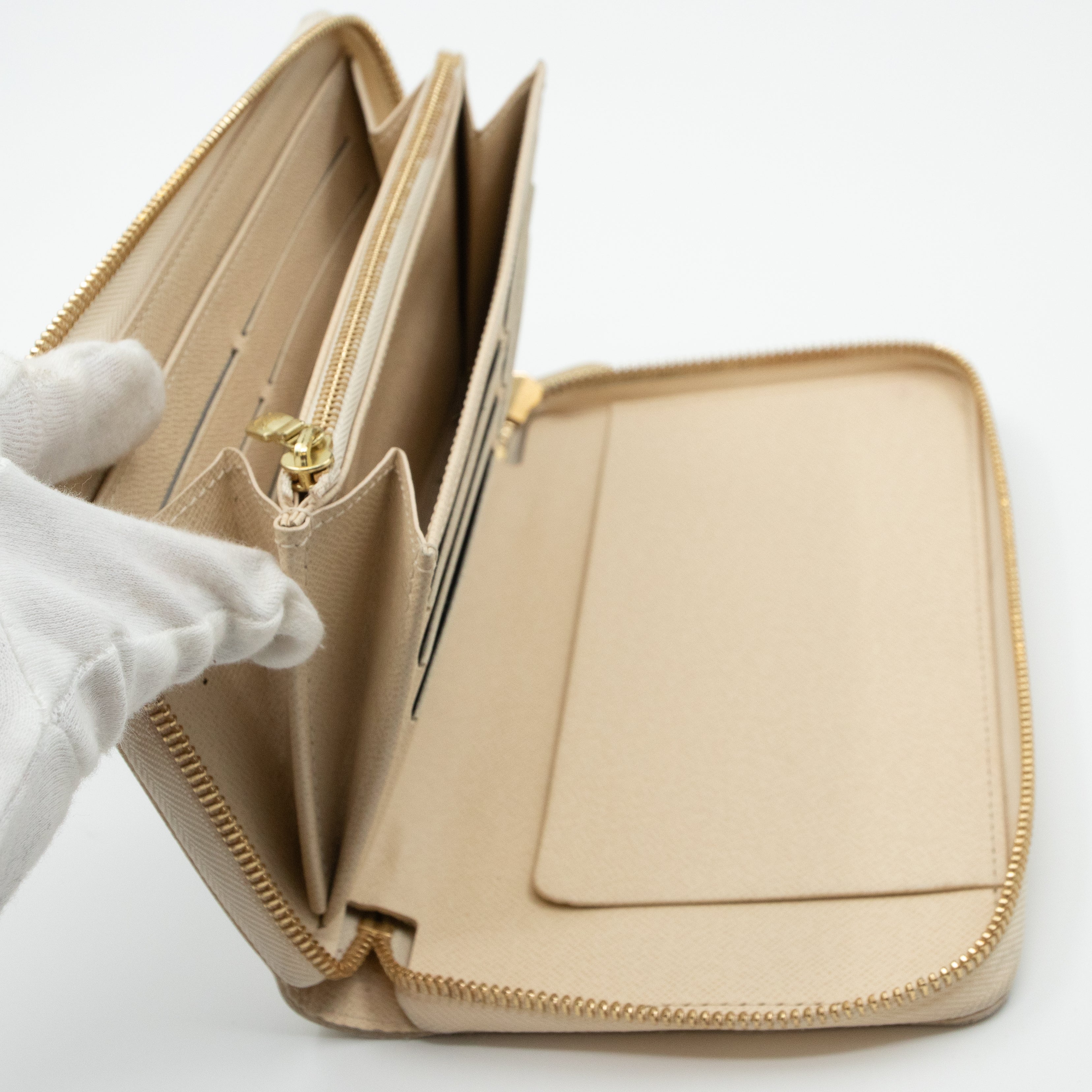Zippy Organizer Wallet Damier Azur