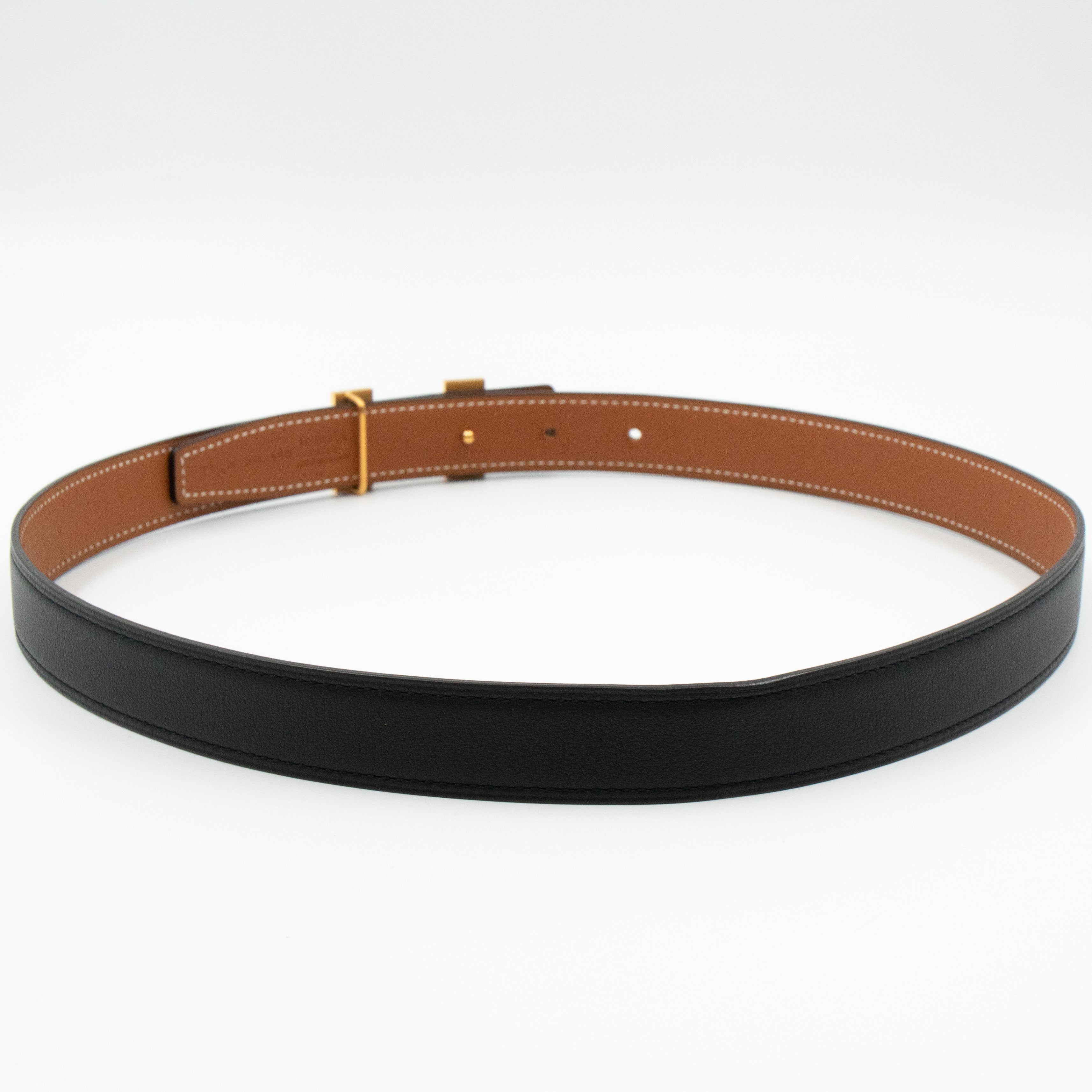 Mini Constance Buckle & Reversible Leather Belt 75