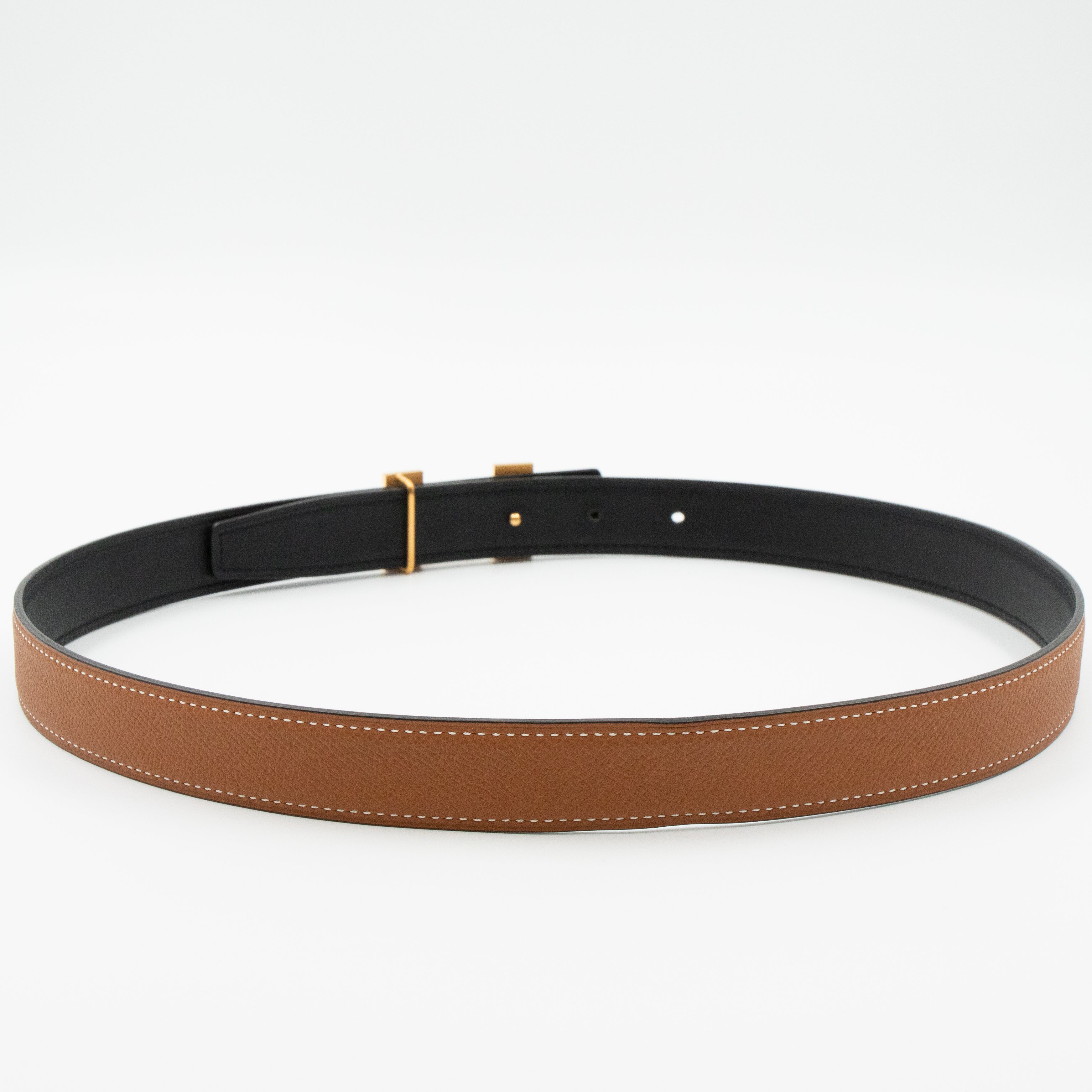 Mini Constance Buckle & Reversible Leather Belt 75
