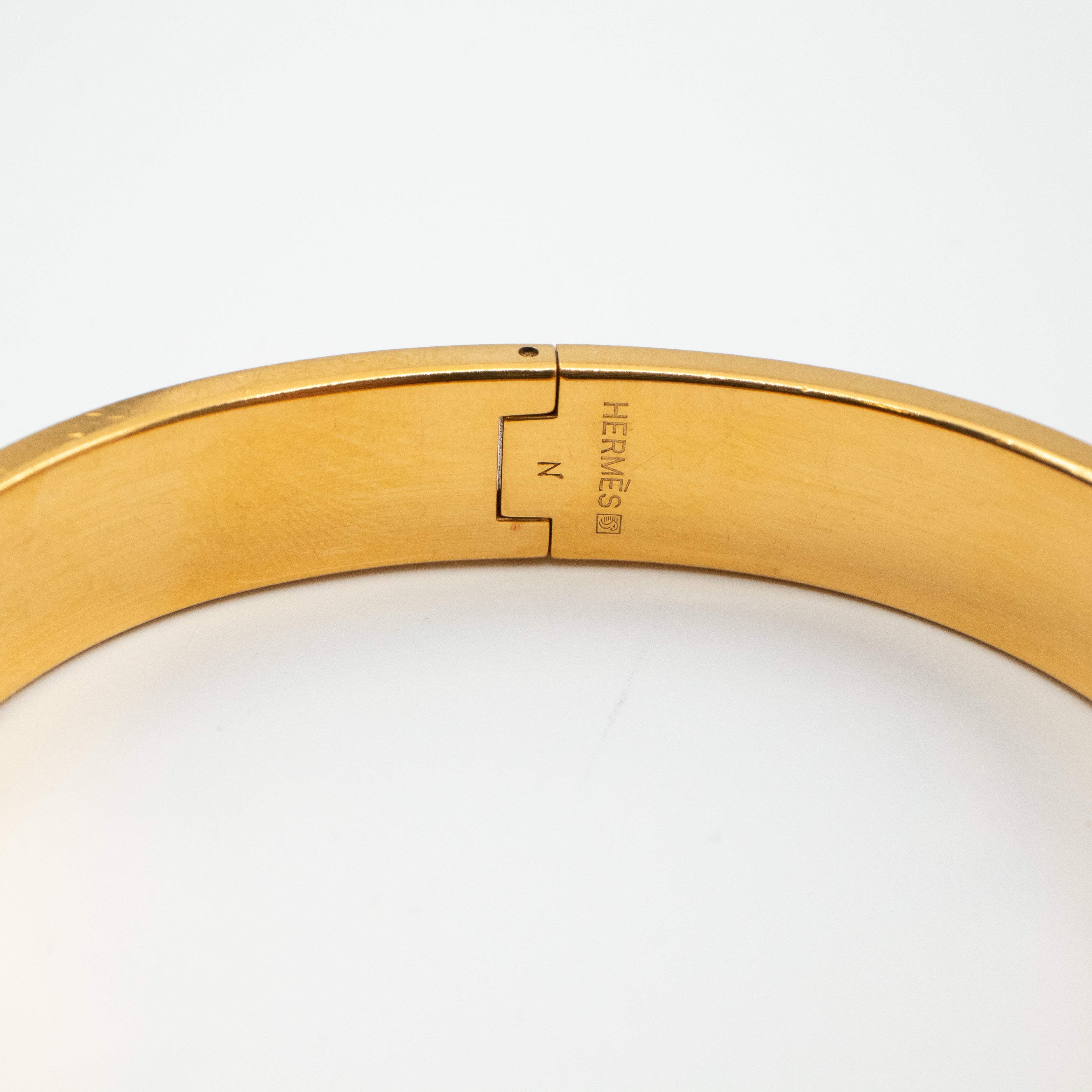 Clic H Bracelet Narrow Purple Gold