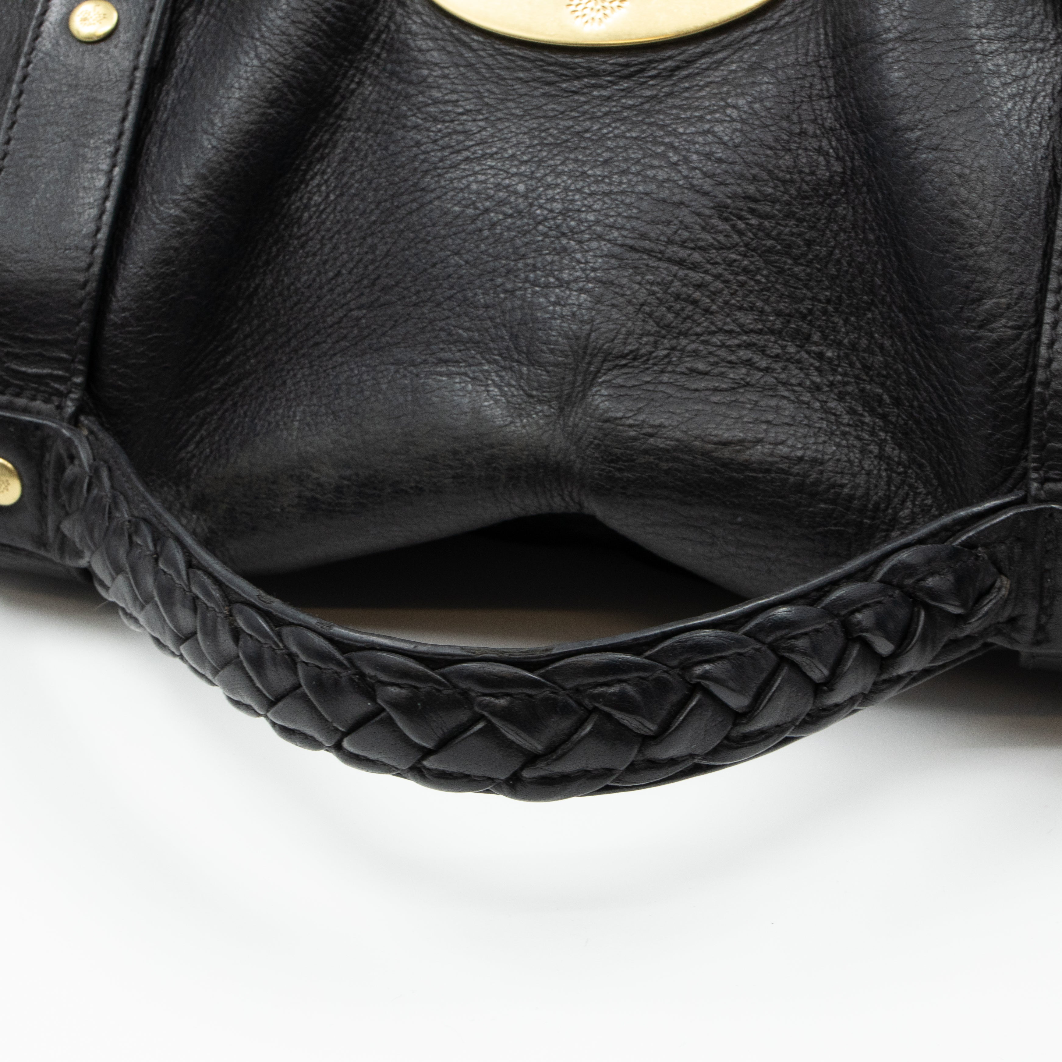 Alexa Oversized Black Leather
