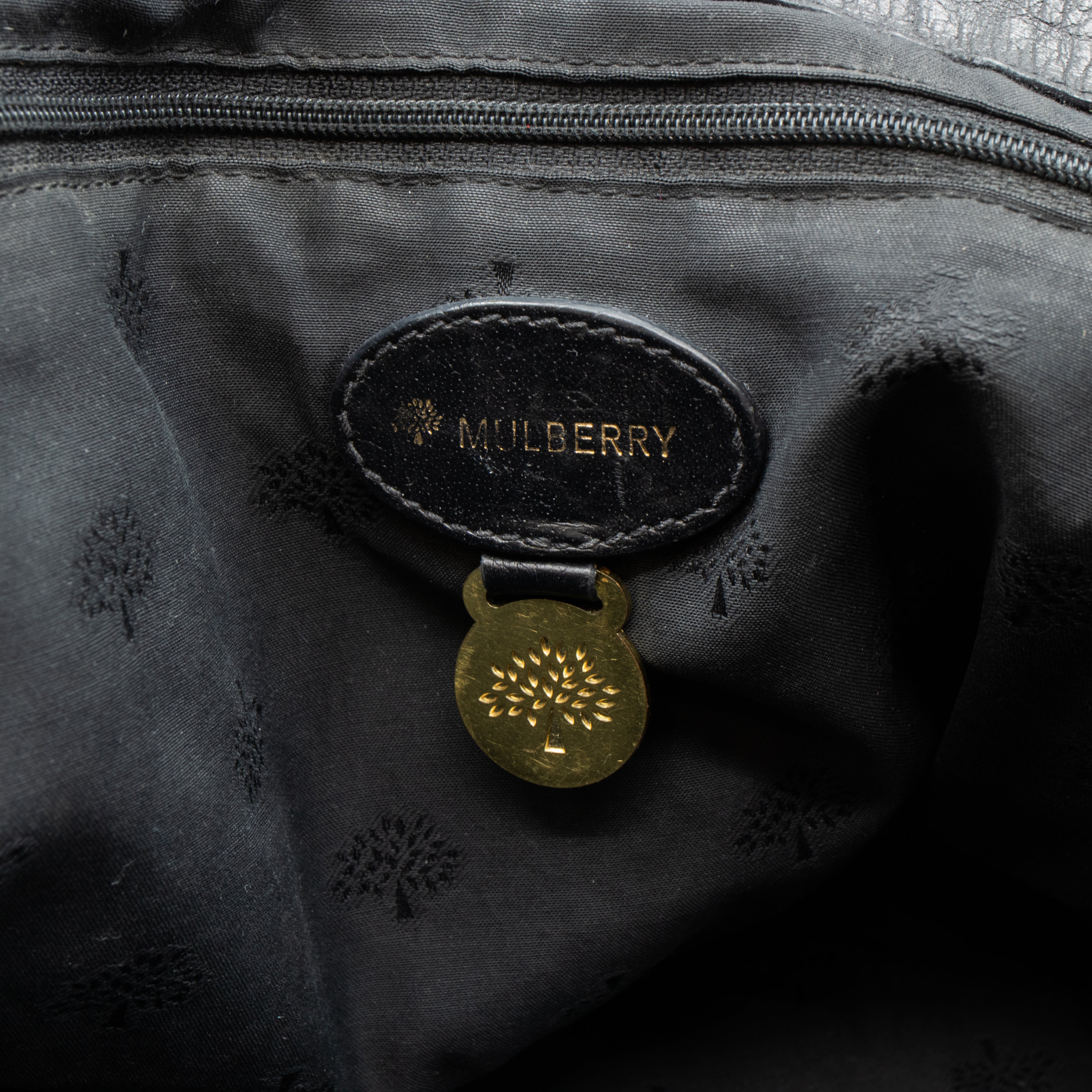 Alexa Oversized Black Leather