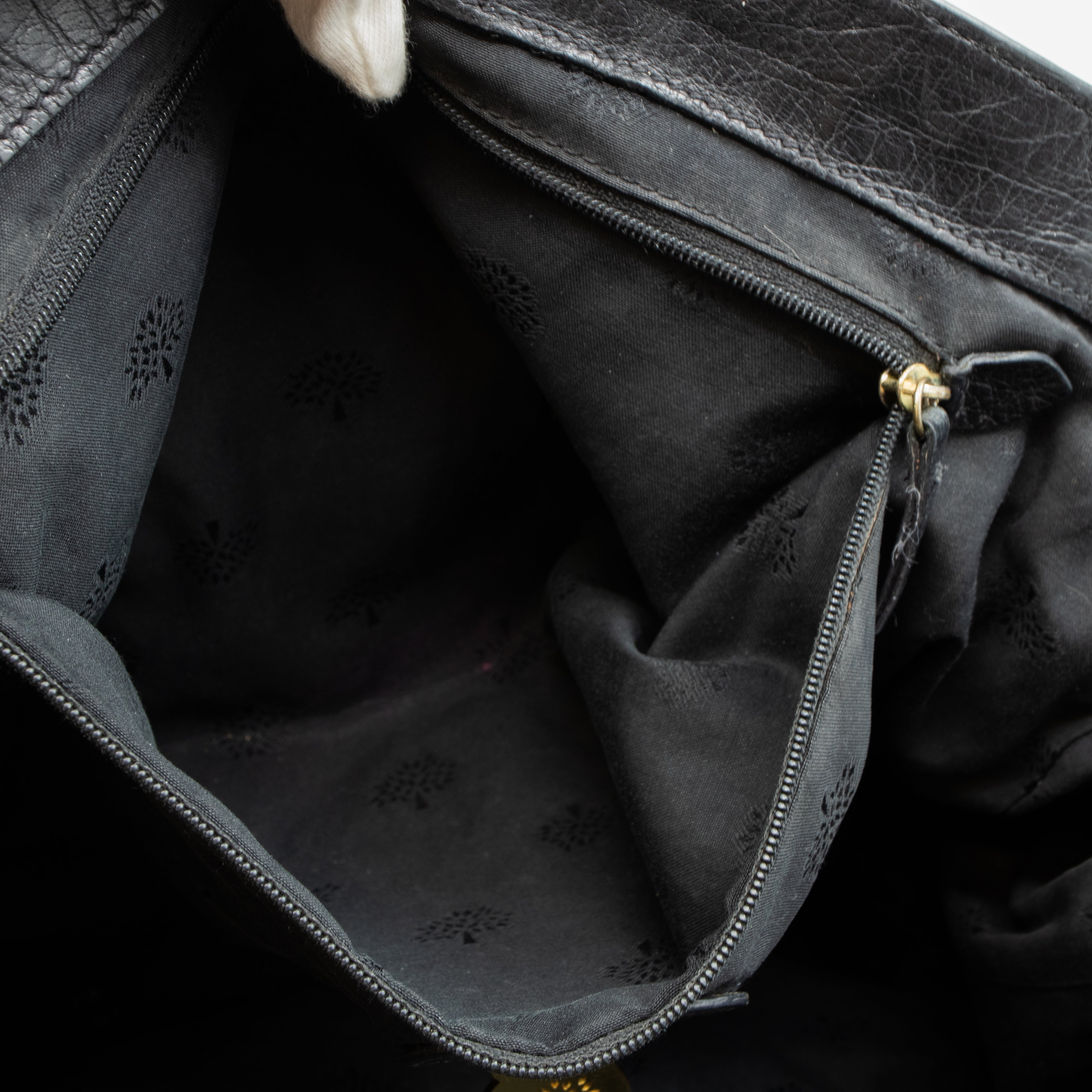 Alexa Oversized Black Leather