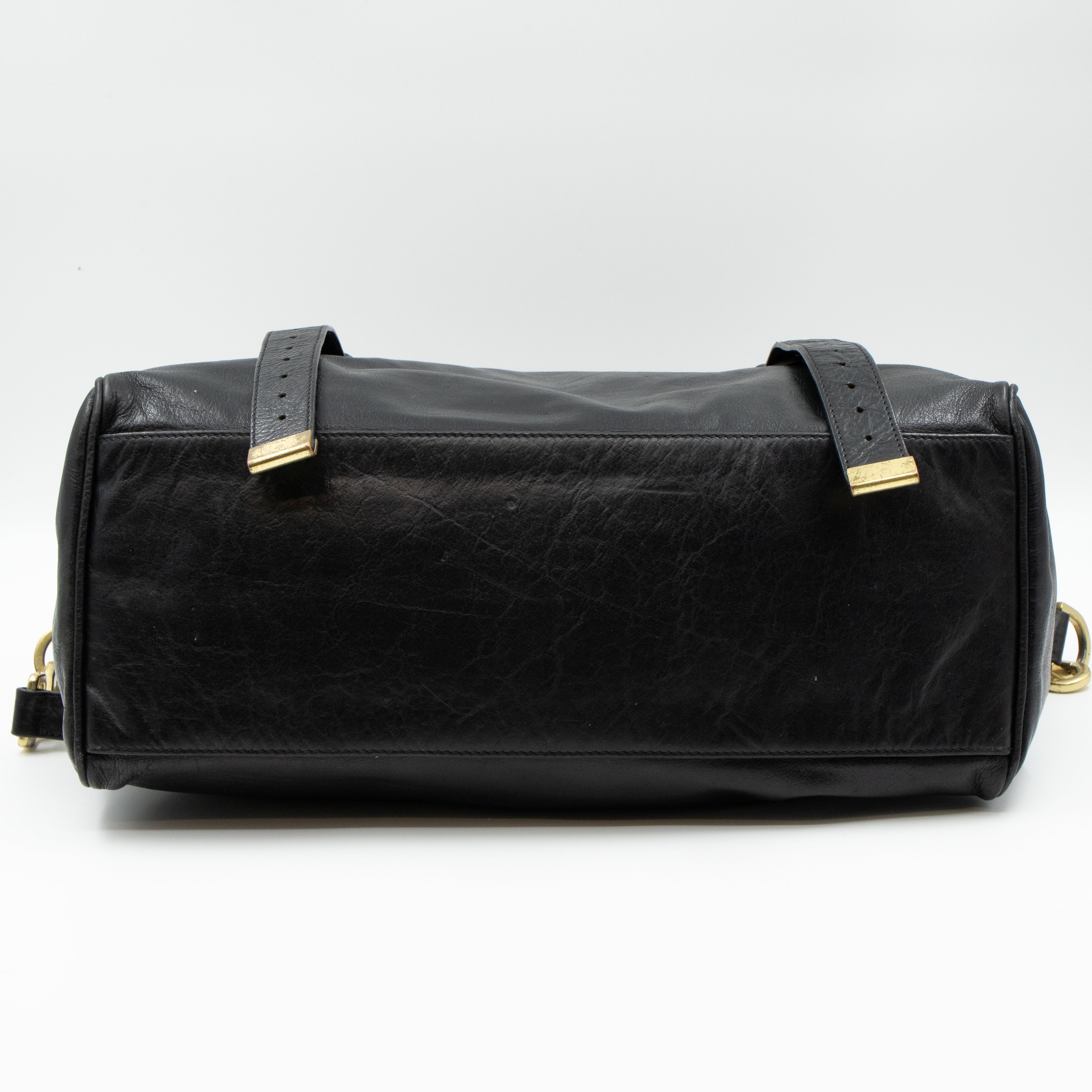 Alexa Oversized Black Leather