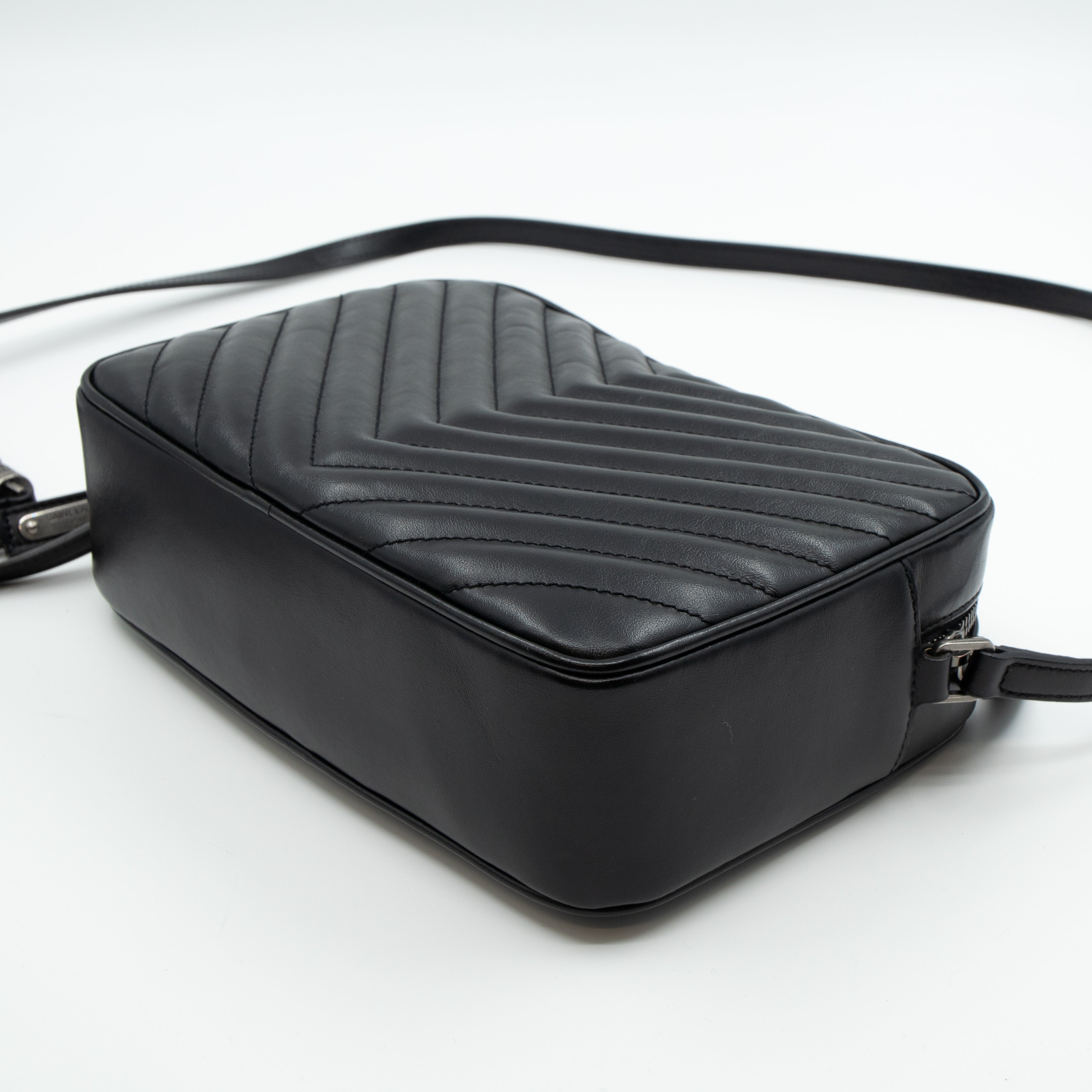 Monogram Lou Medium Crossbody Black Leather