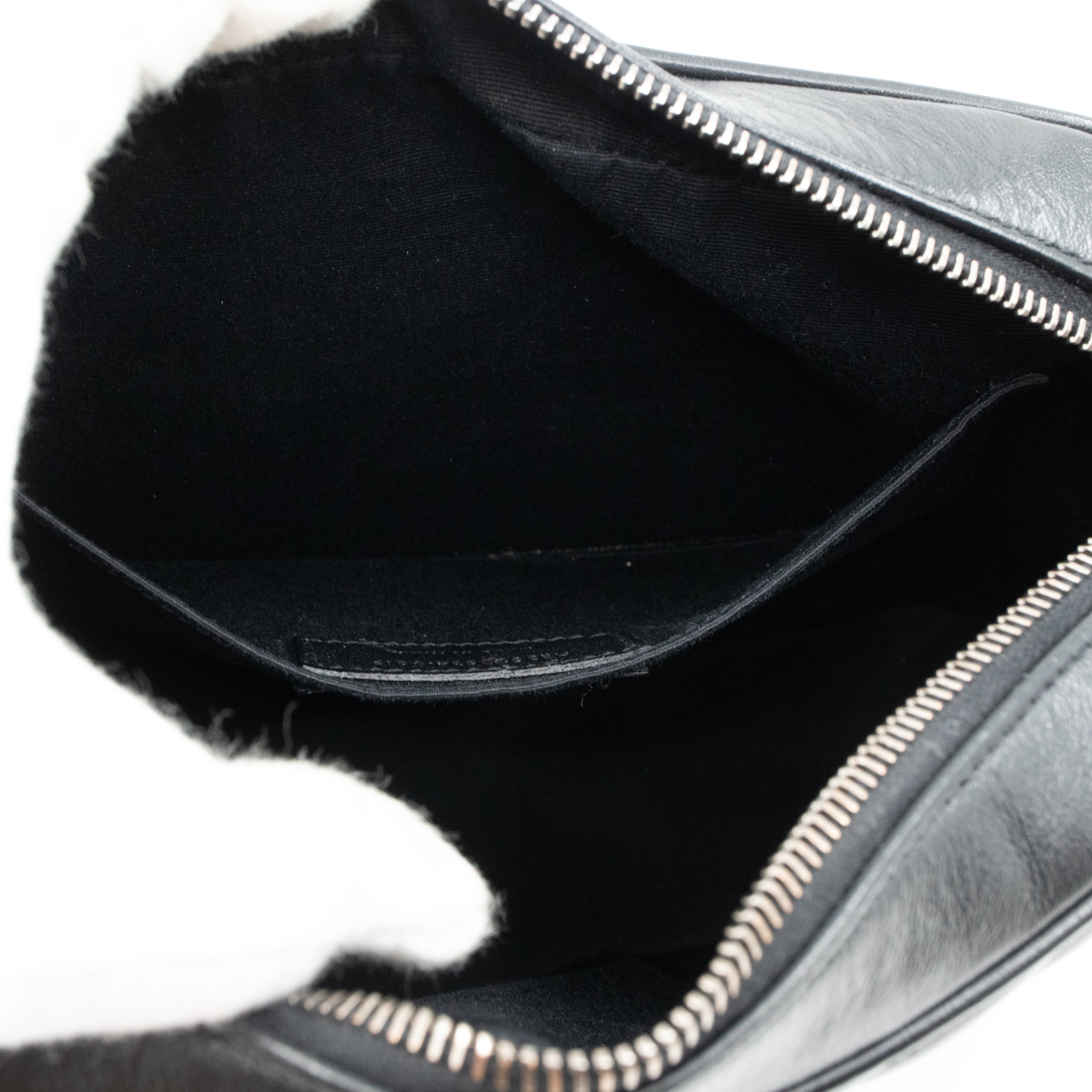 Monogram Lou Medium Crossbody Black Leather