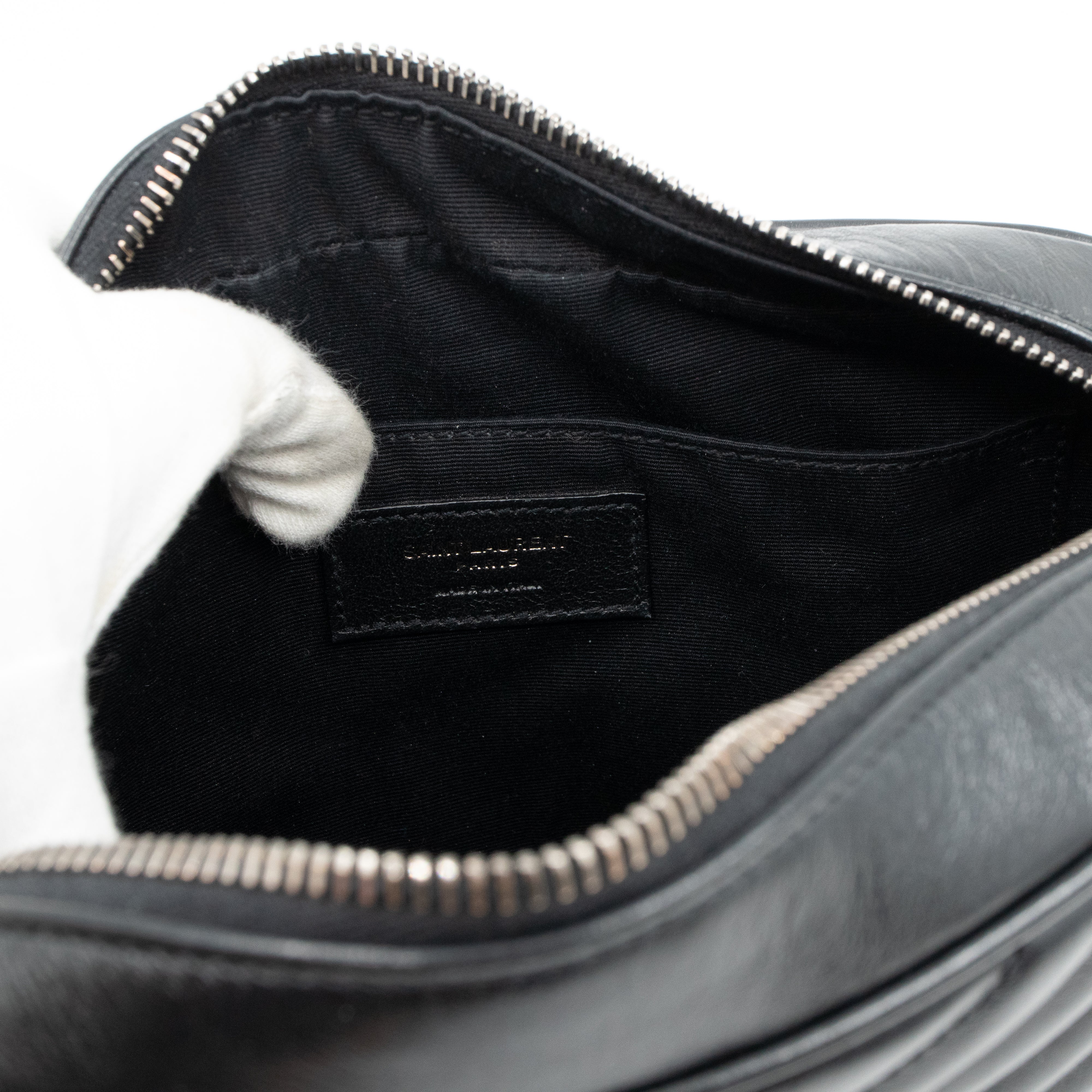 Monogram Lou Medium Crossbody Black Leather