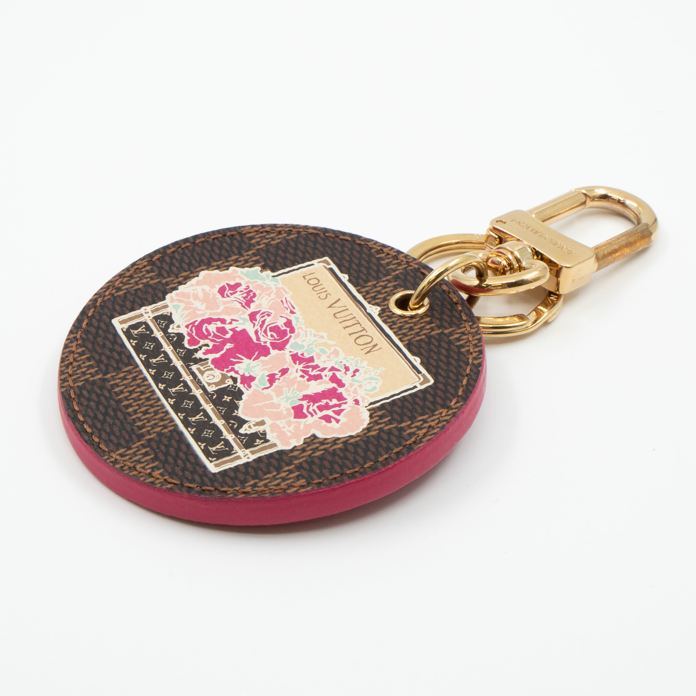 Louis Vuitton Monogram Illustre Posies Bag Charm Key Holder
