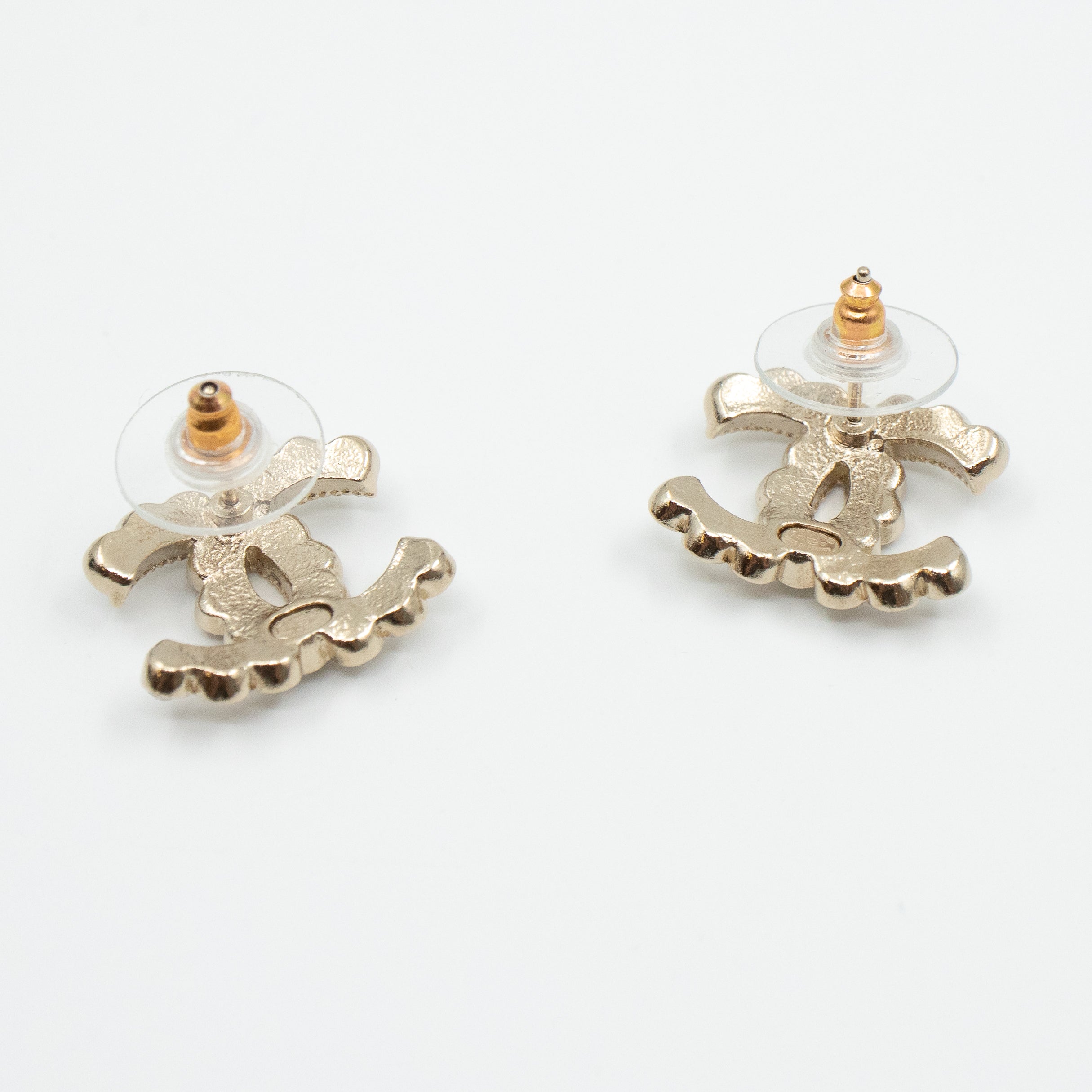 CC Crystal Earrings Light Gold