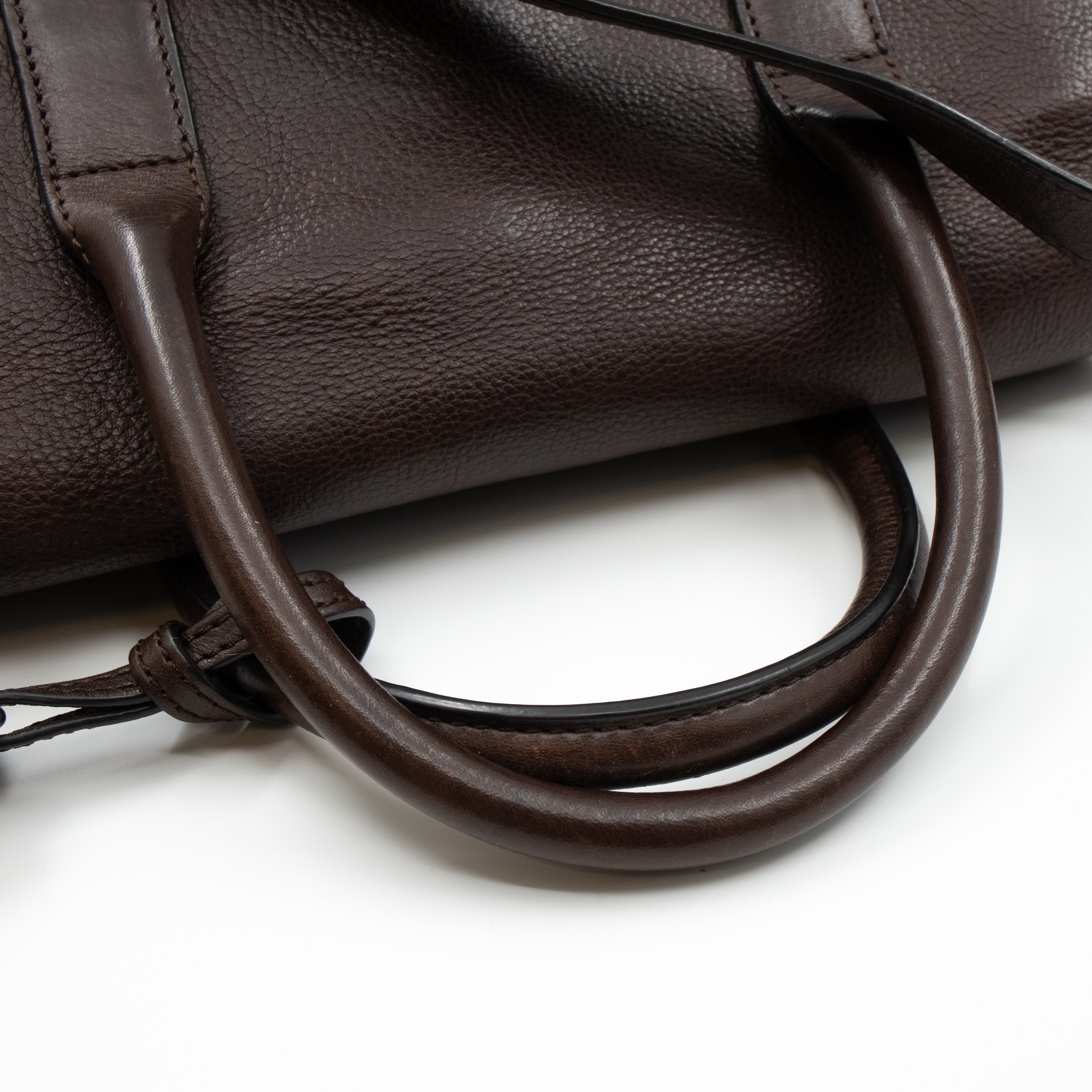 Small Bayswater Satchel Chocolate Leather