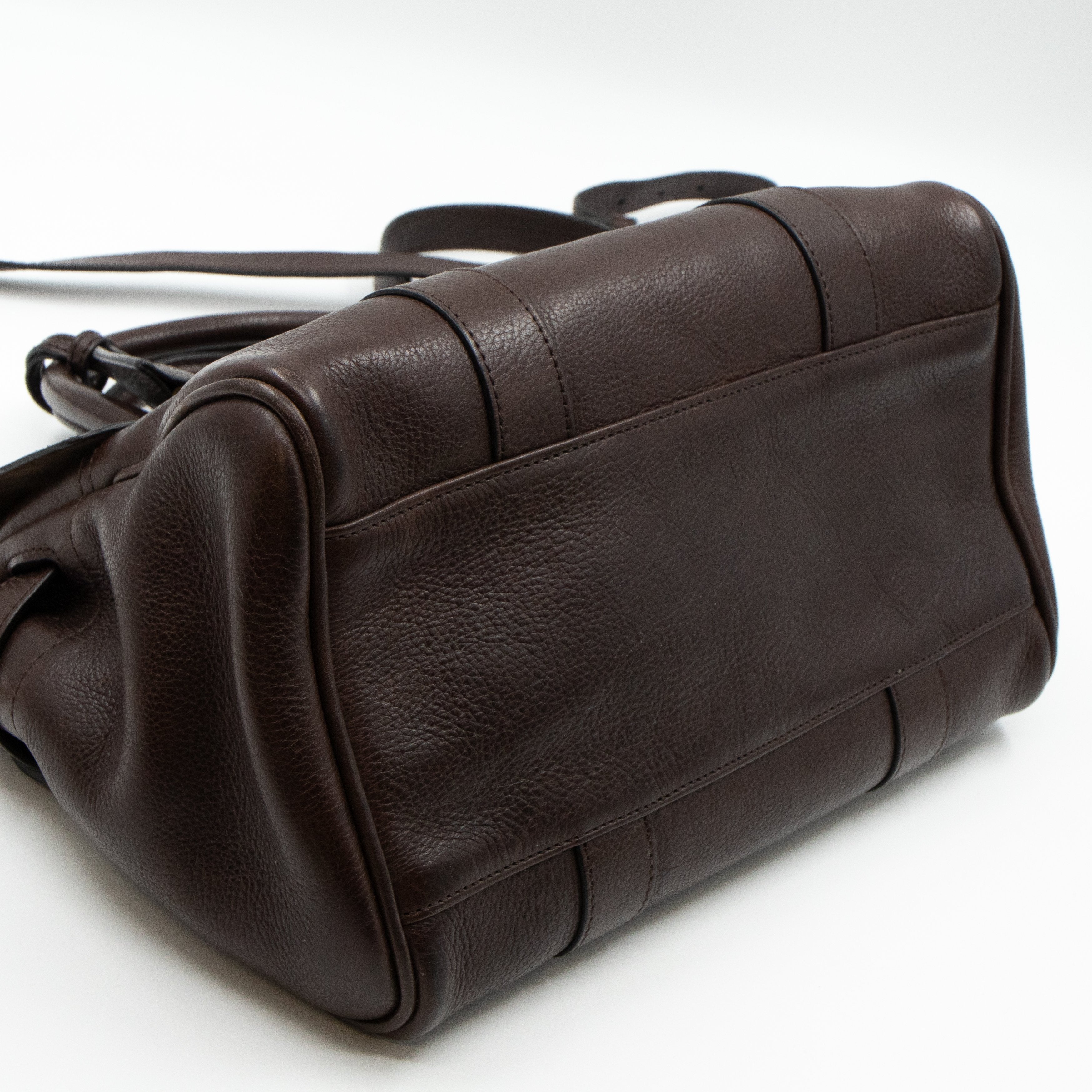 Small Bayswater Satchel Chocolate Leather