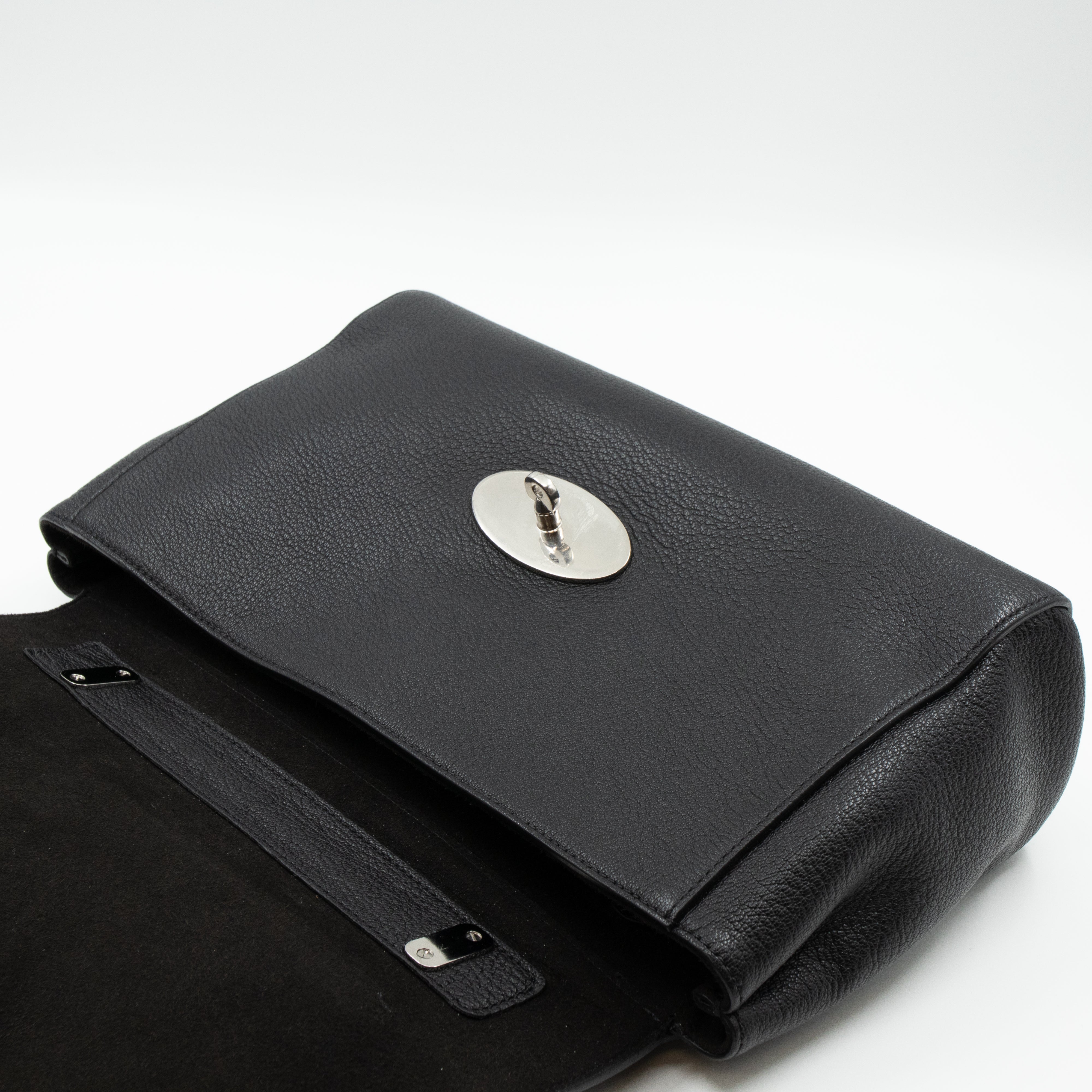 Lily Medium Black Leather