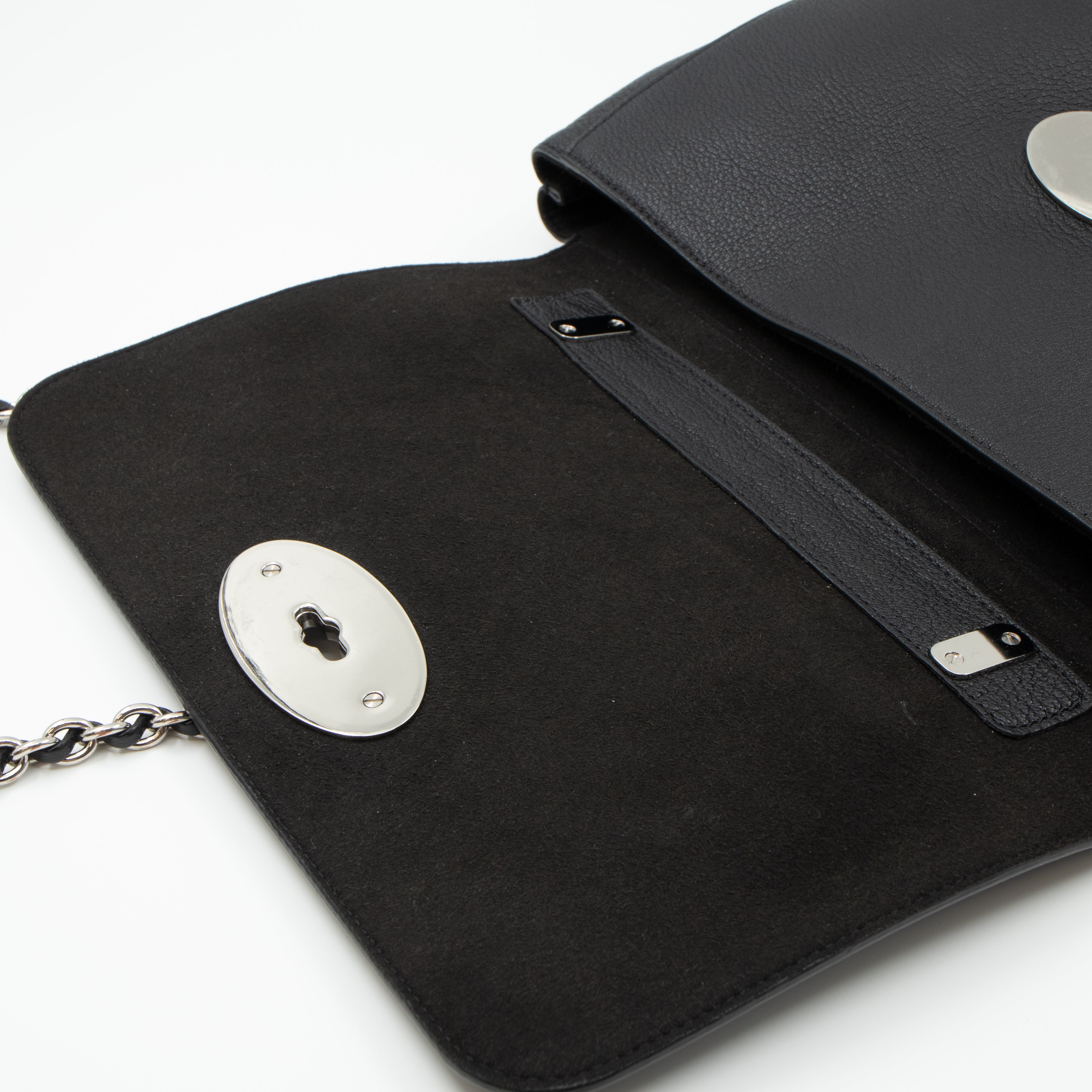 Lily Medium Black Leather