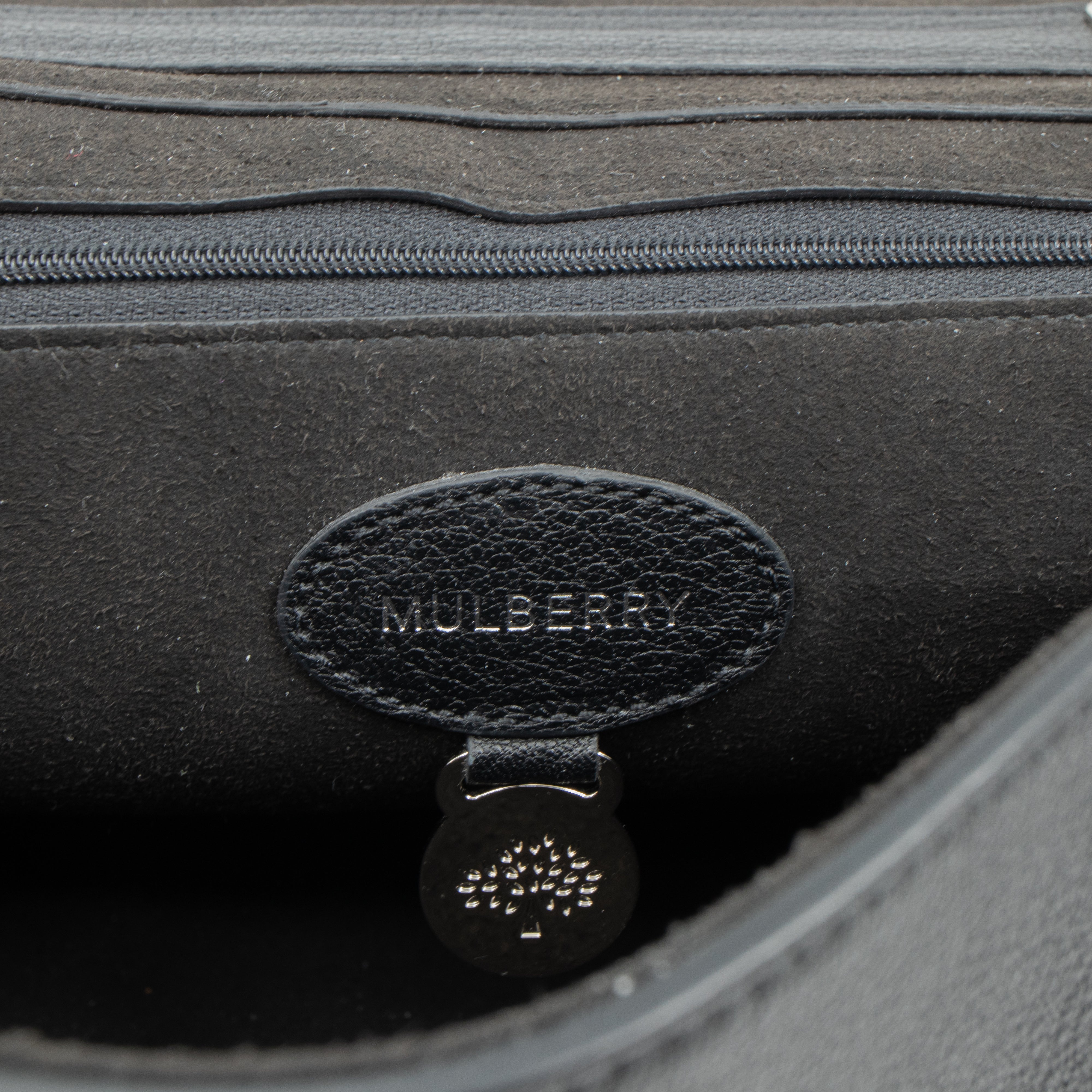 Lily Medium Black Leather