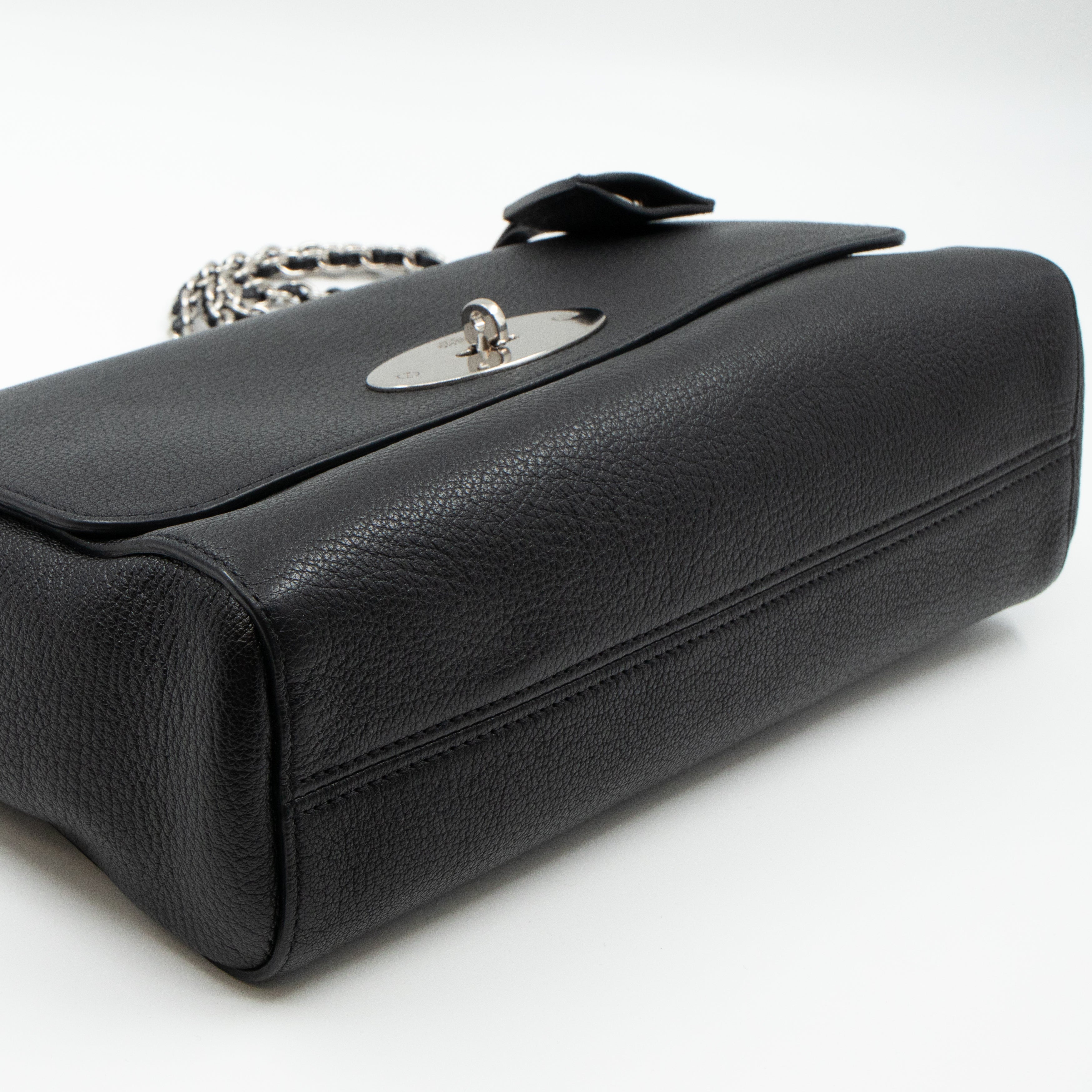 Lily Medium Black Leather