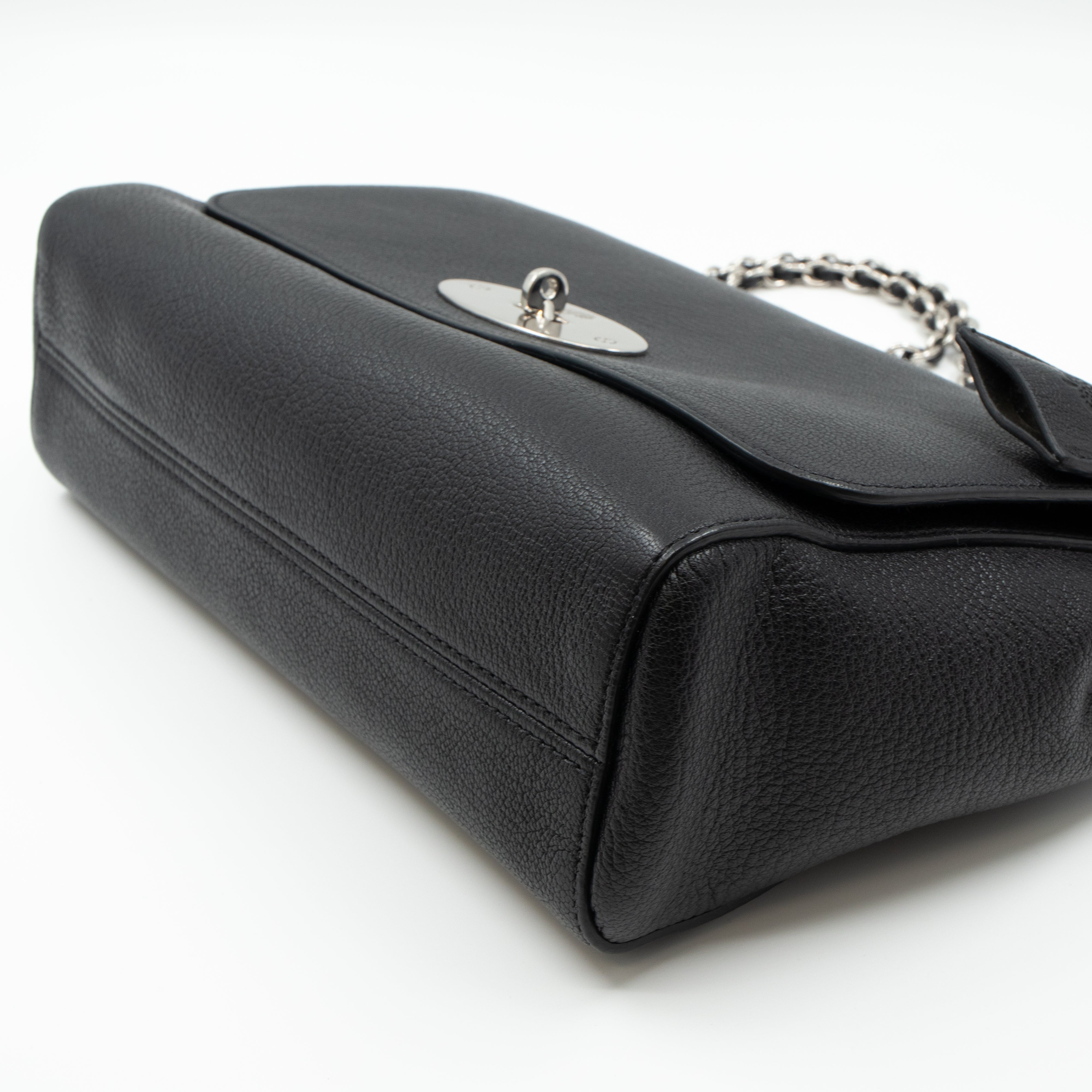 Lily Medium Black Leather