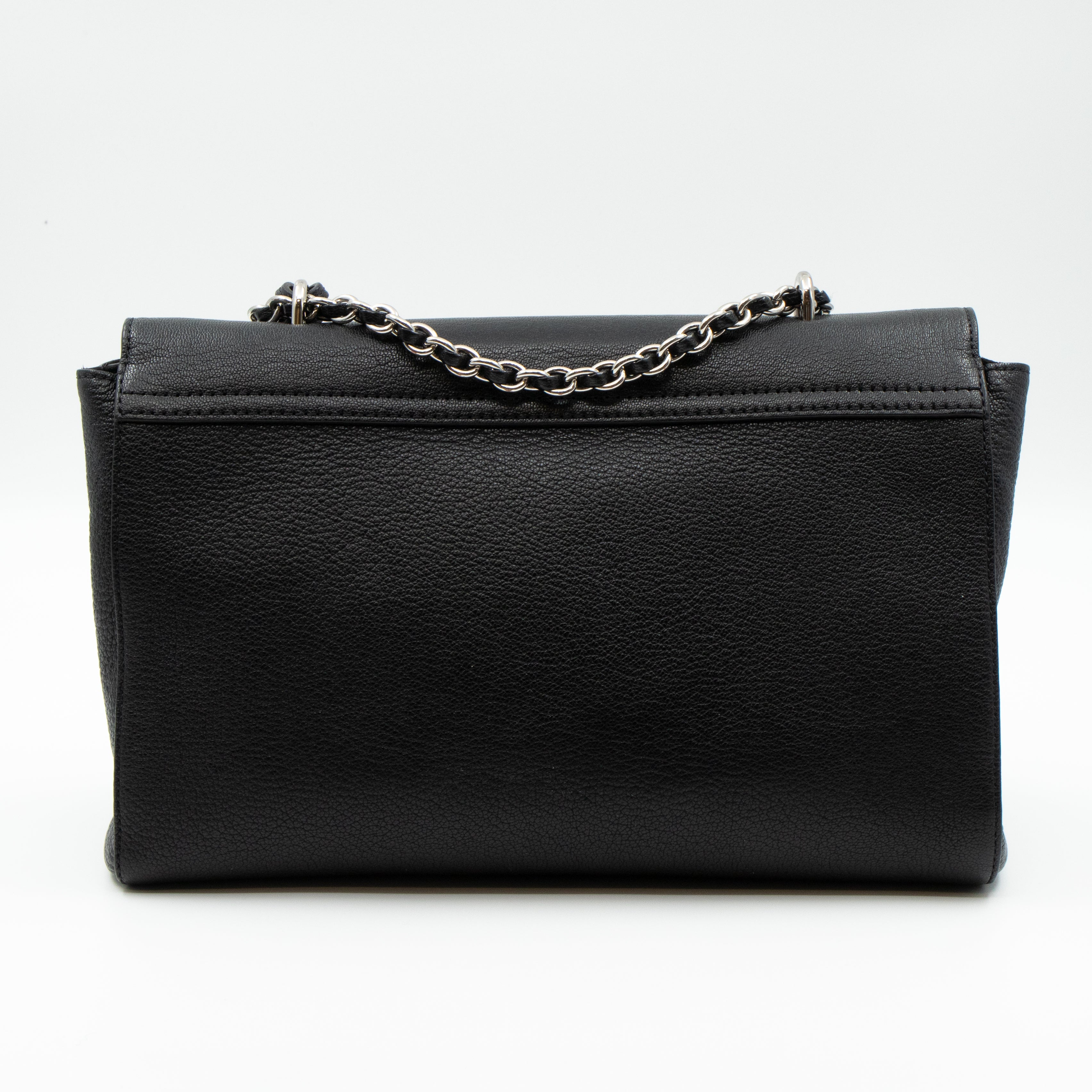 Lily Medium Black Leather