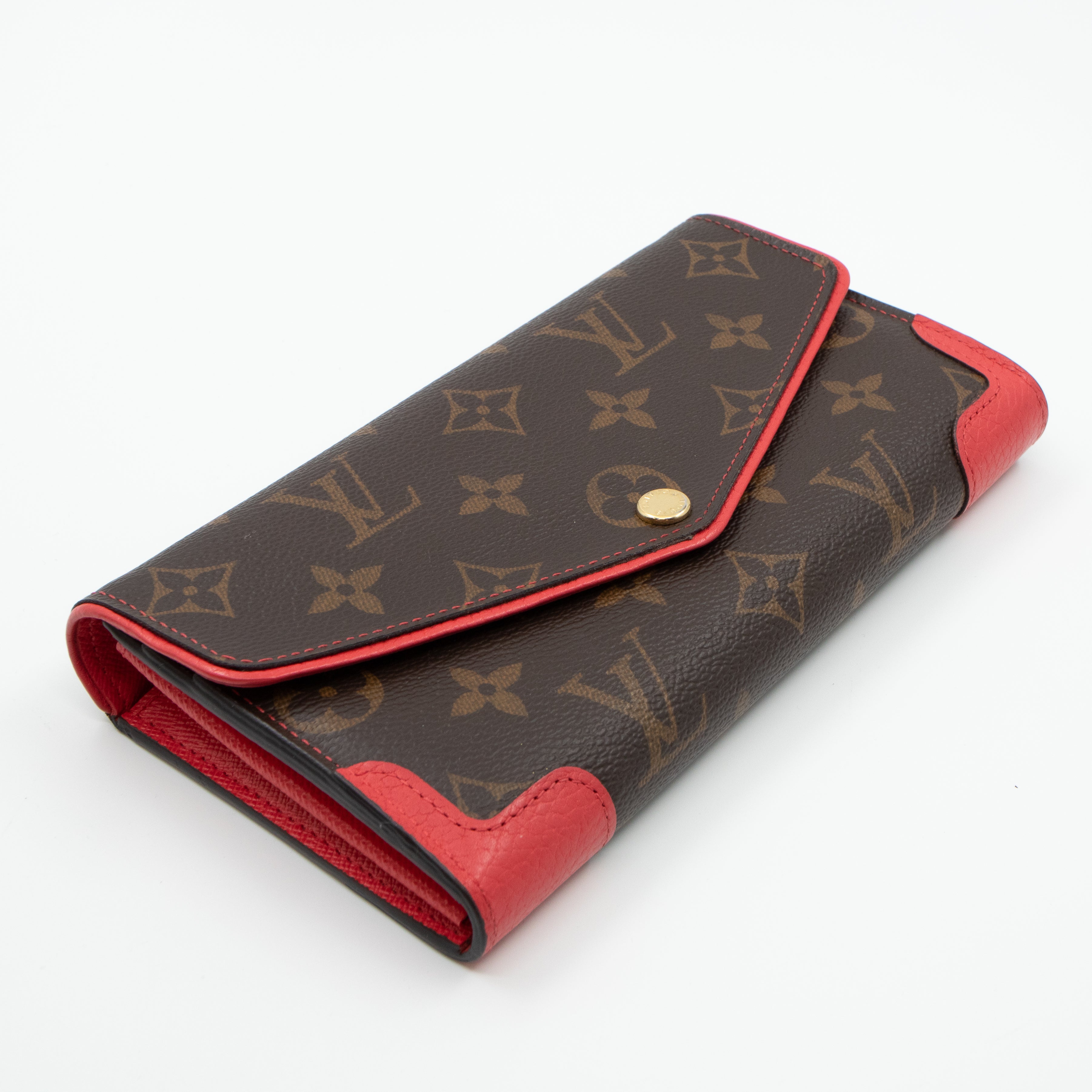 Sarah Wallet Retiro Monogram Red