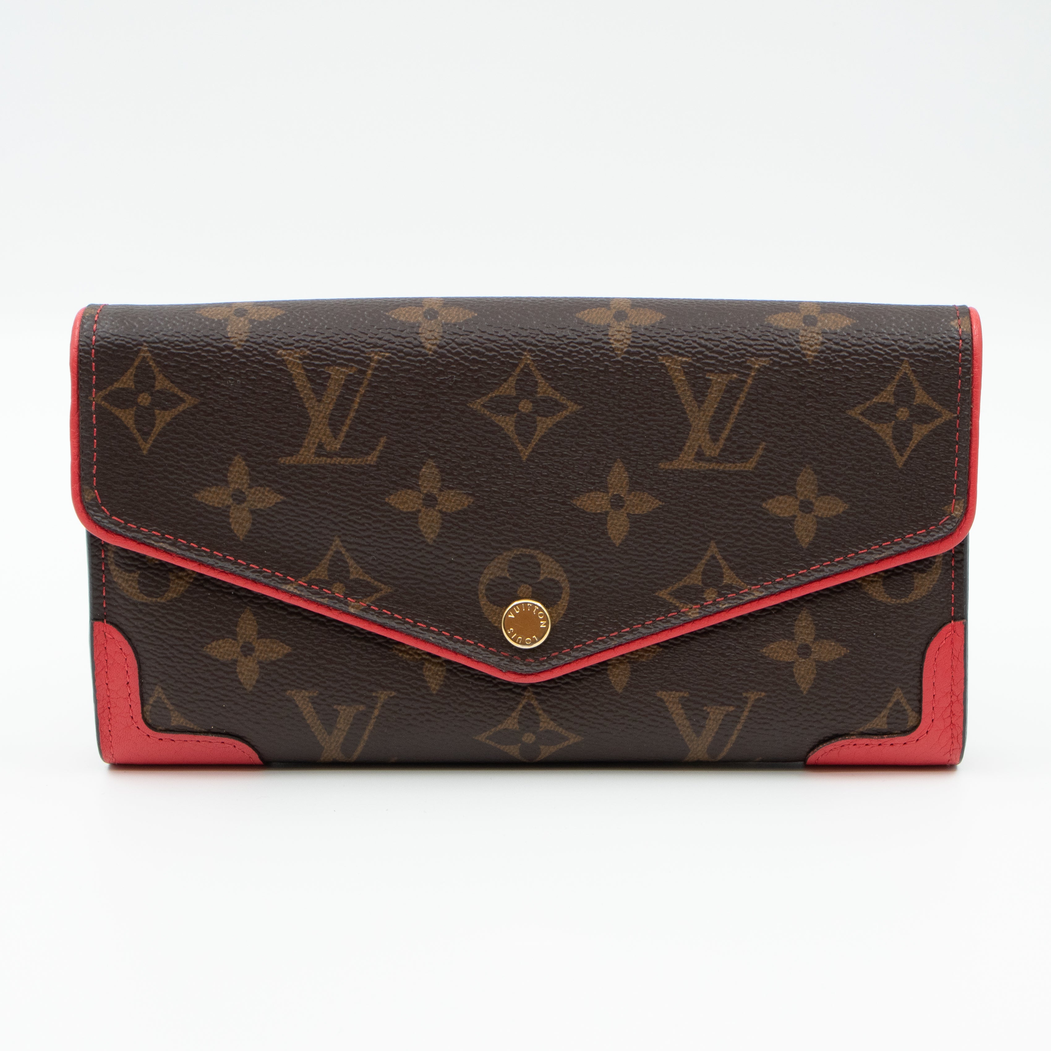 Sarah Wallet Retiro Monogram Red
