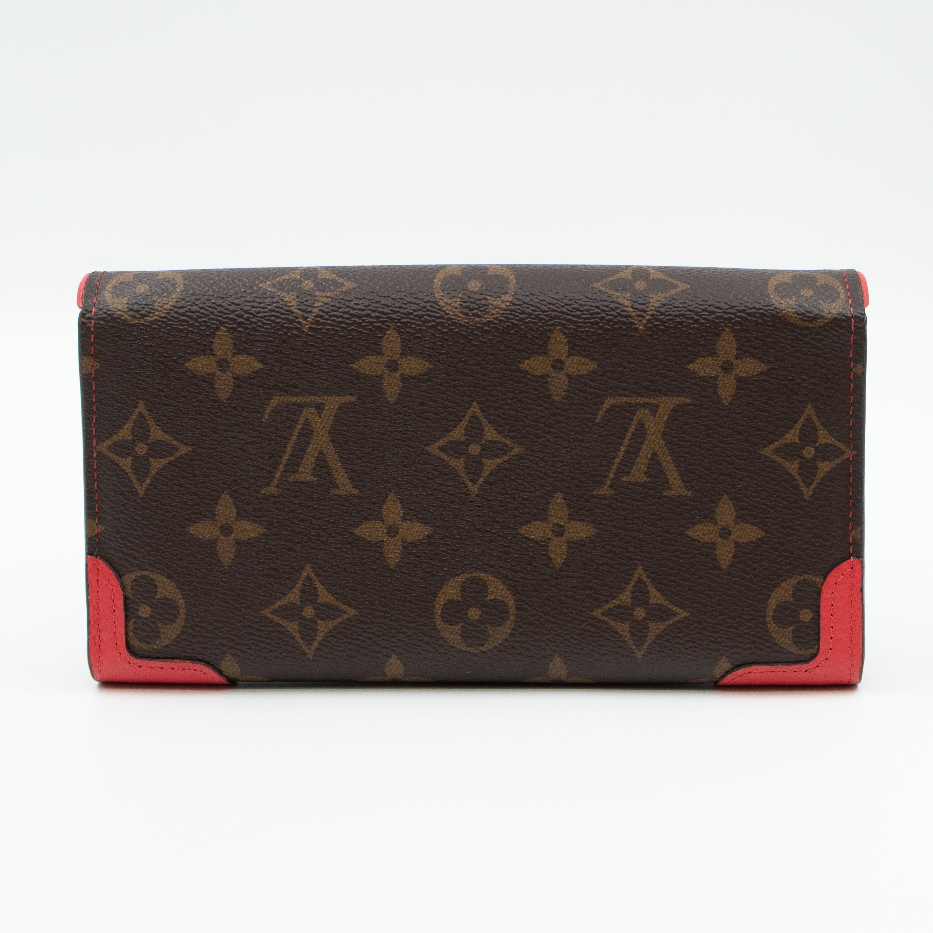Sarah Wallet Retiro Monogram Red