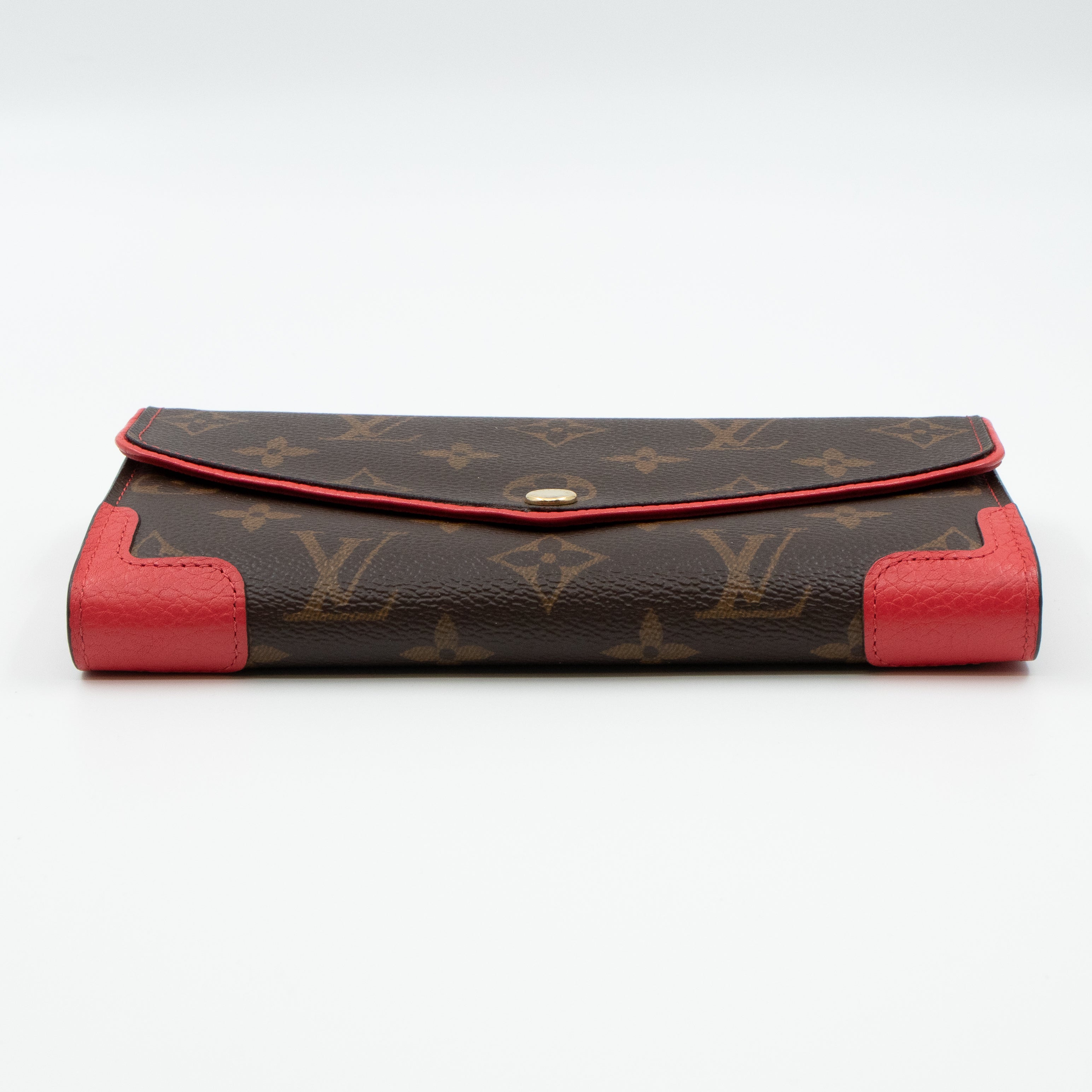 Sarah Wallet Retiro Monogram Red