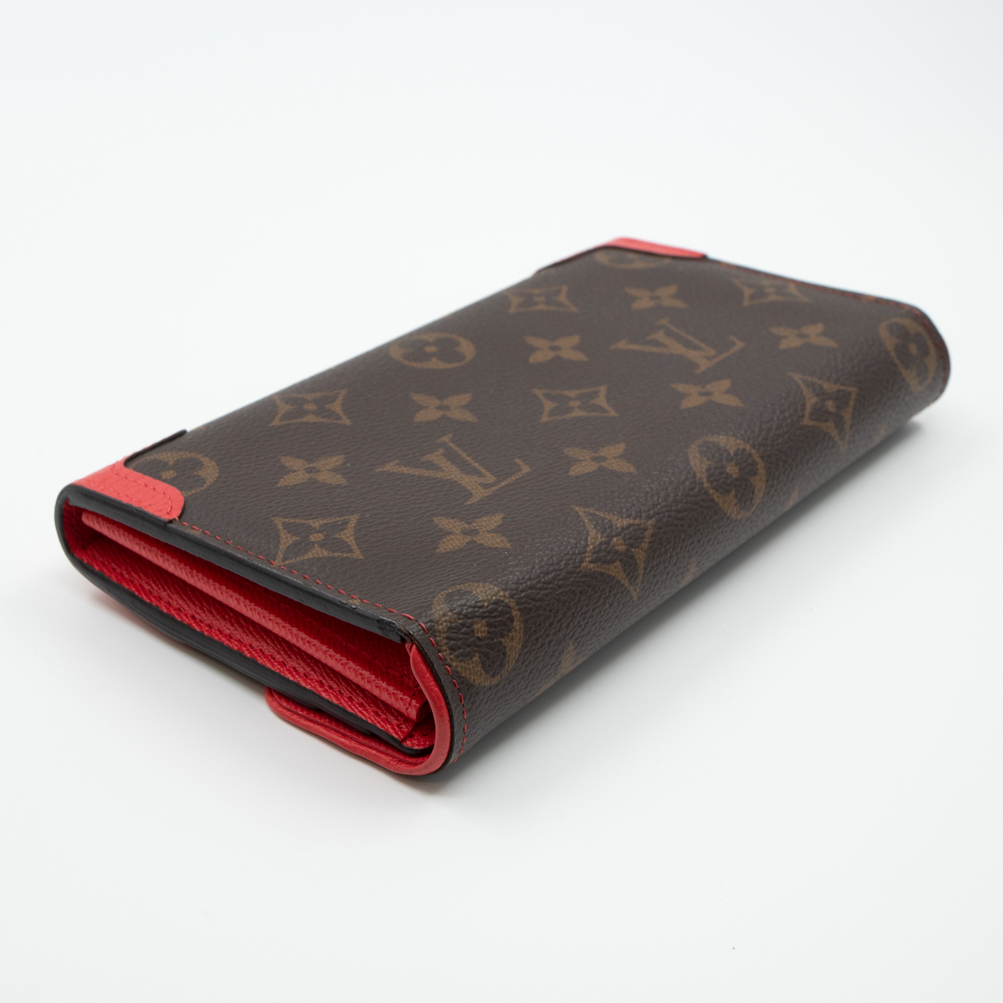 Sarah Wallet Retiro Monogram Red