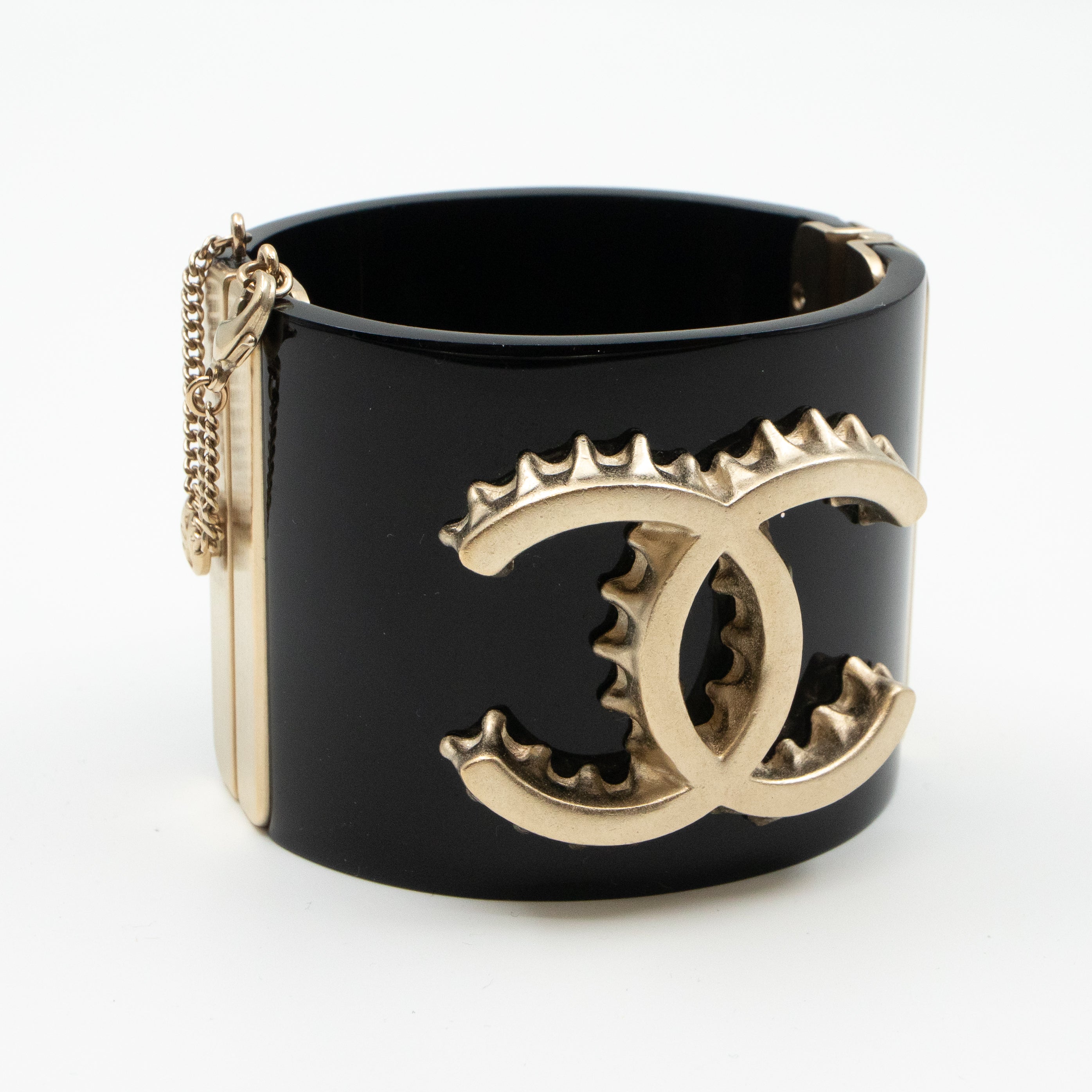 CC Wide Cuff Bracelet Black