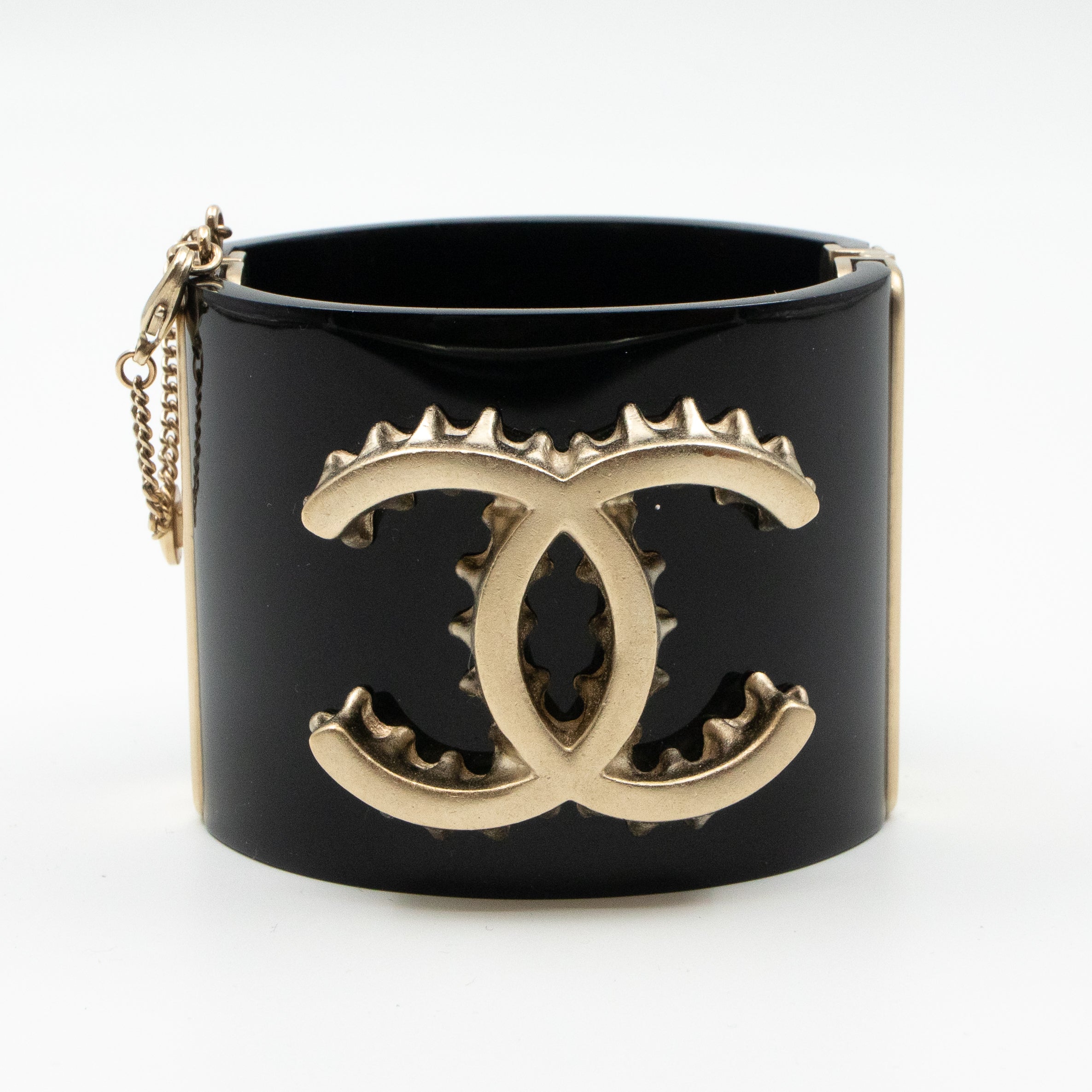 CC Wide Cuff Bracelet Black