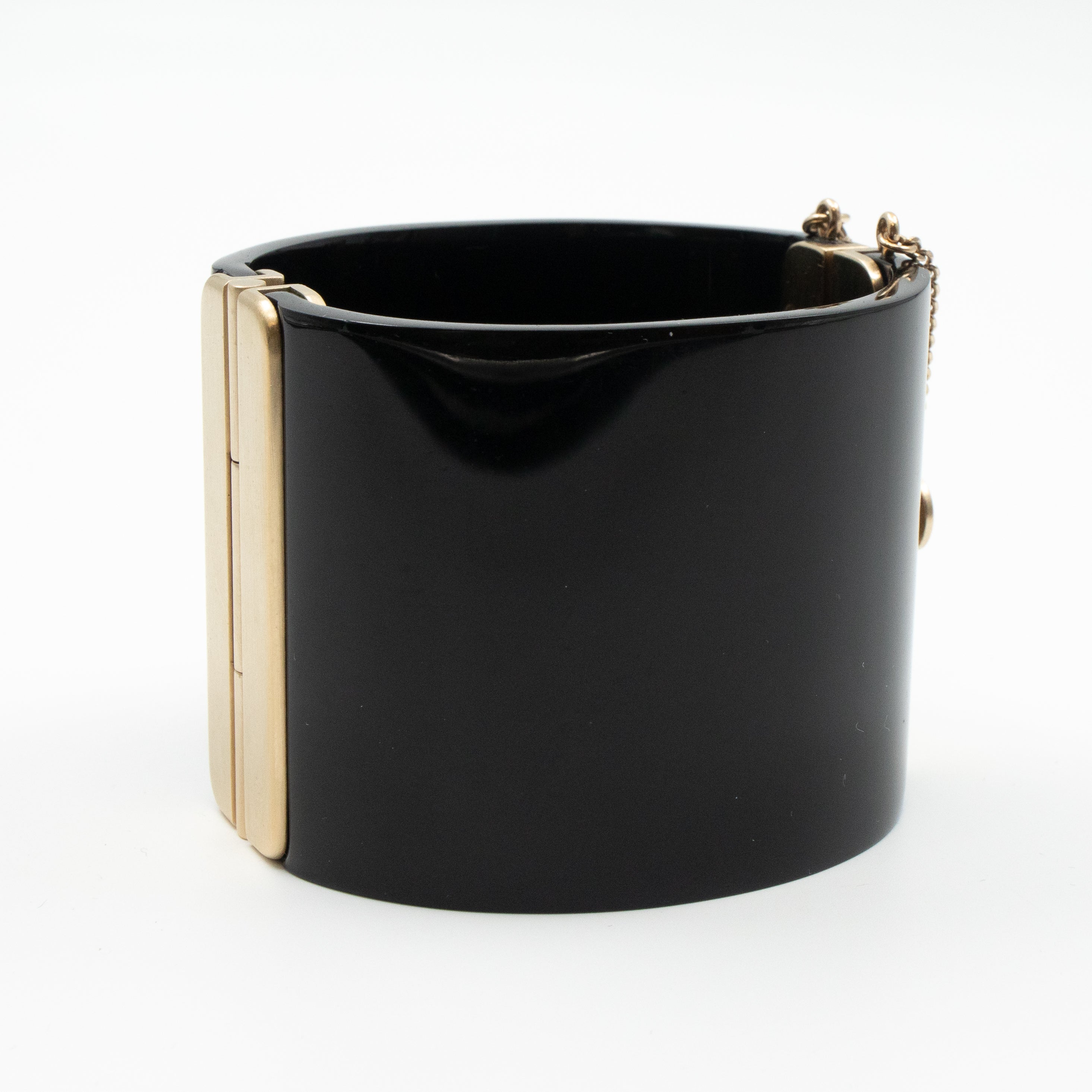 CC Wide Cuff Bracelet Black