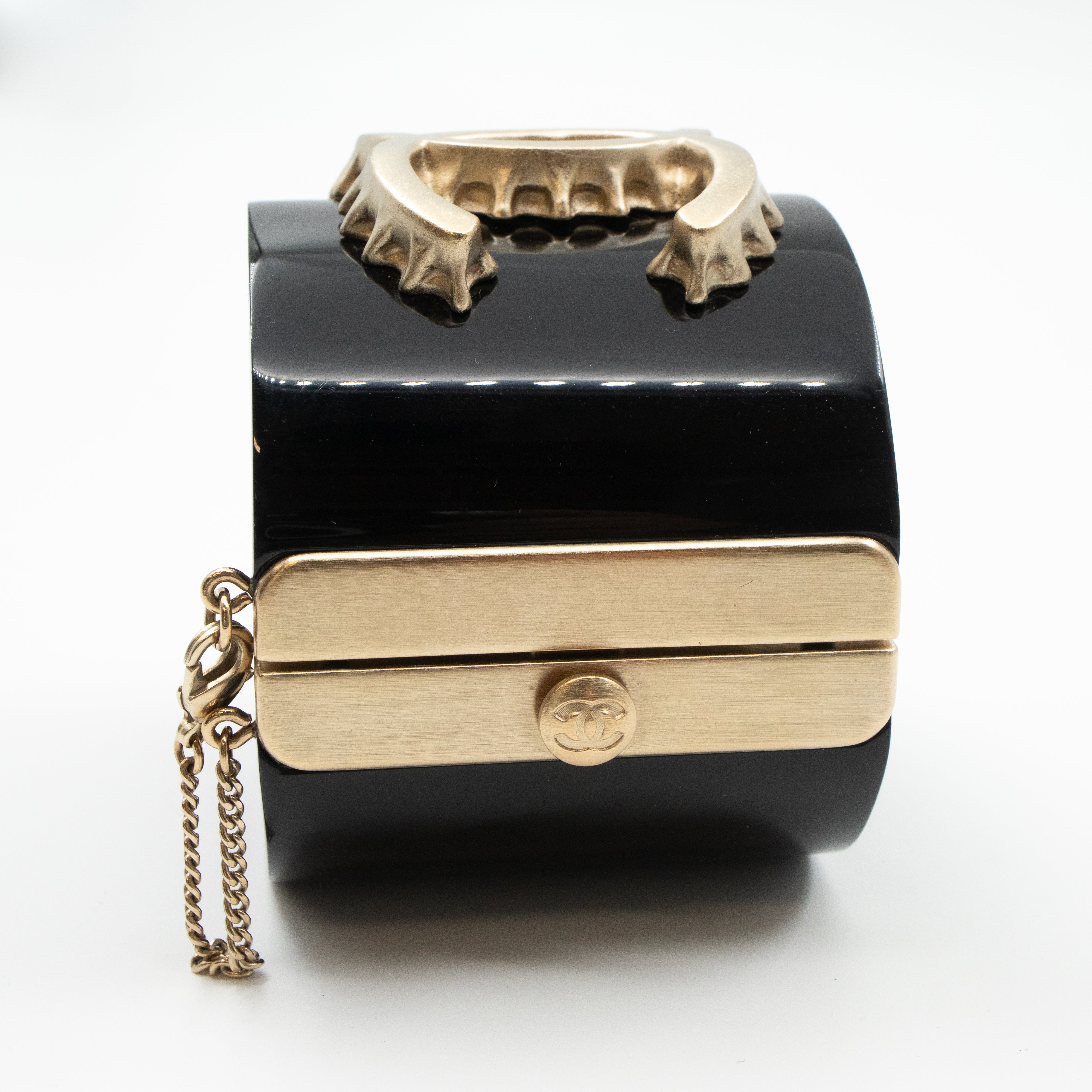 CC Wide Cuff Bracelet Black