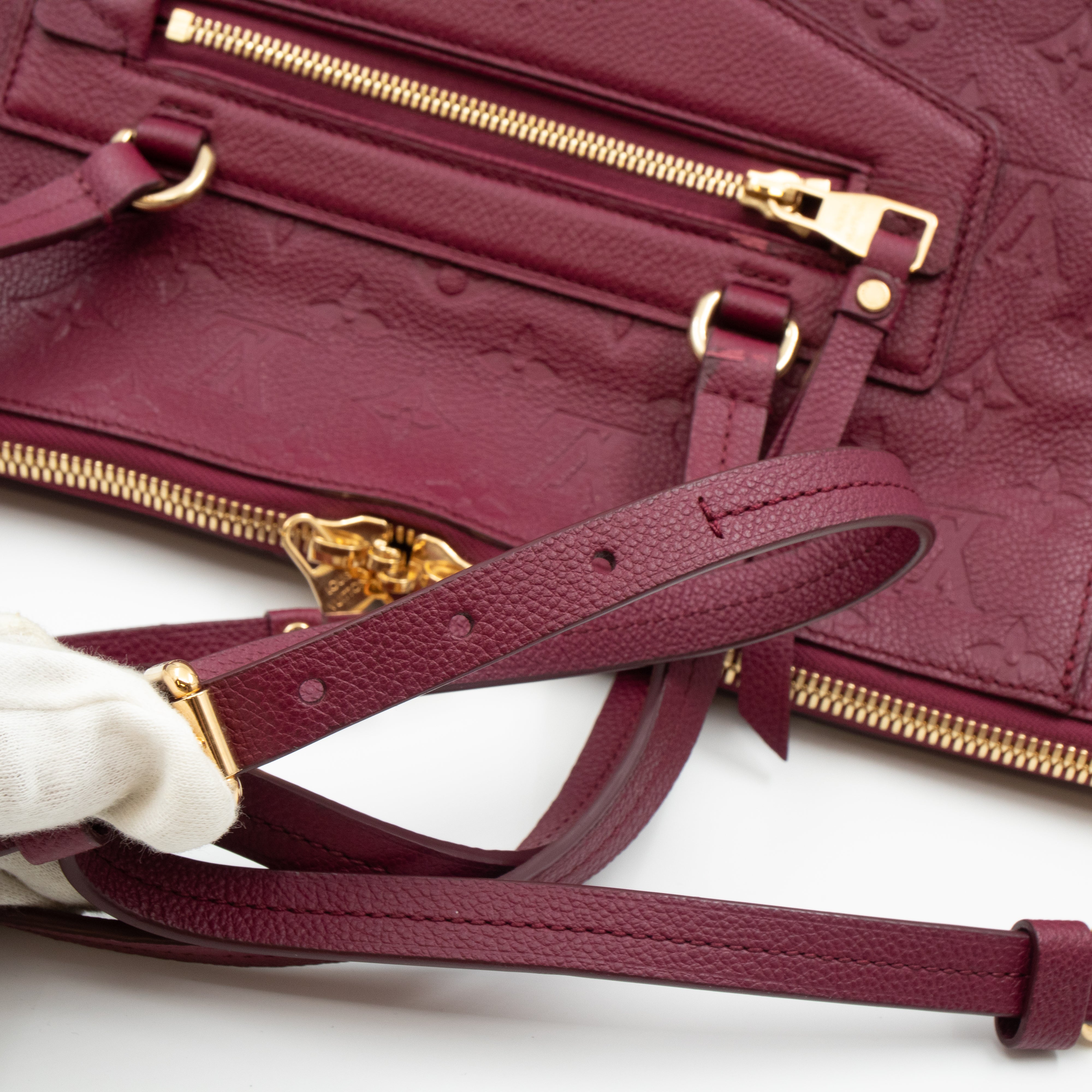 Lumineuse PM Monogram Empreinte Burgundy